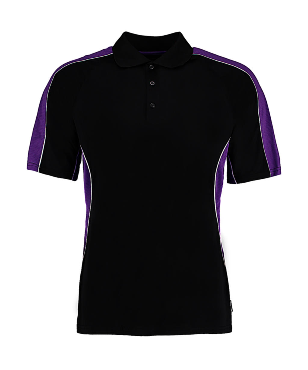  Classic Fit Cooltex? Contrast Polo Shirt in Farbe Black/Purple