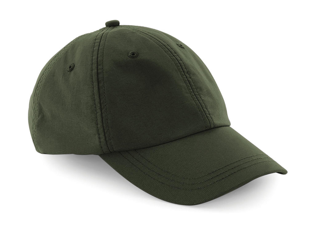  Outdoor 6 Panel Cap in Farbe Olive Green