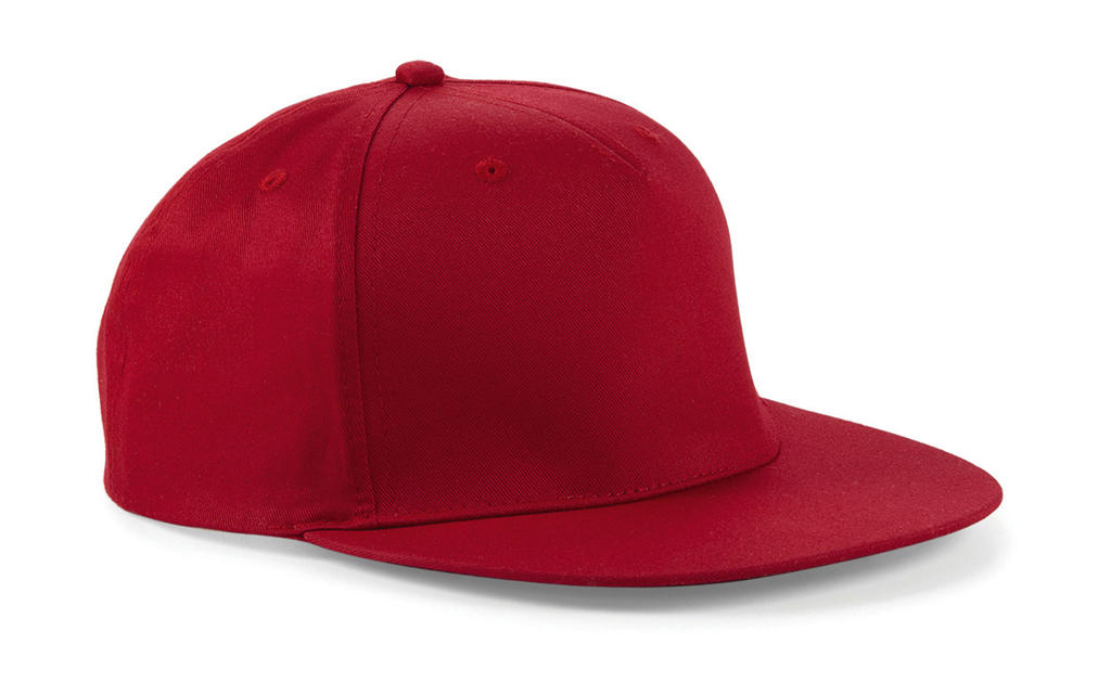  5 Panel Snapback Rapper Cap in Farbe Classic Red
