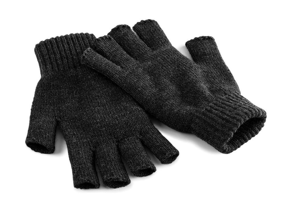  Fingerless Gloves in Farbe Charcoal
