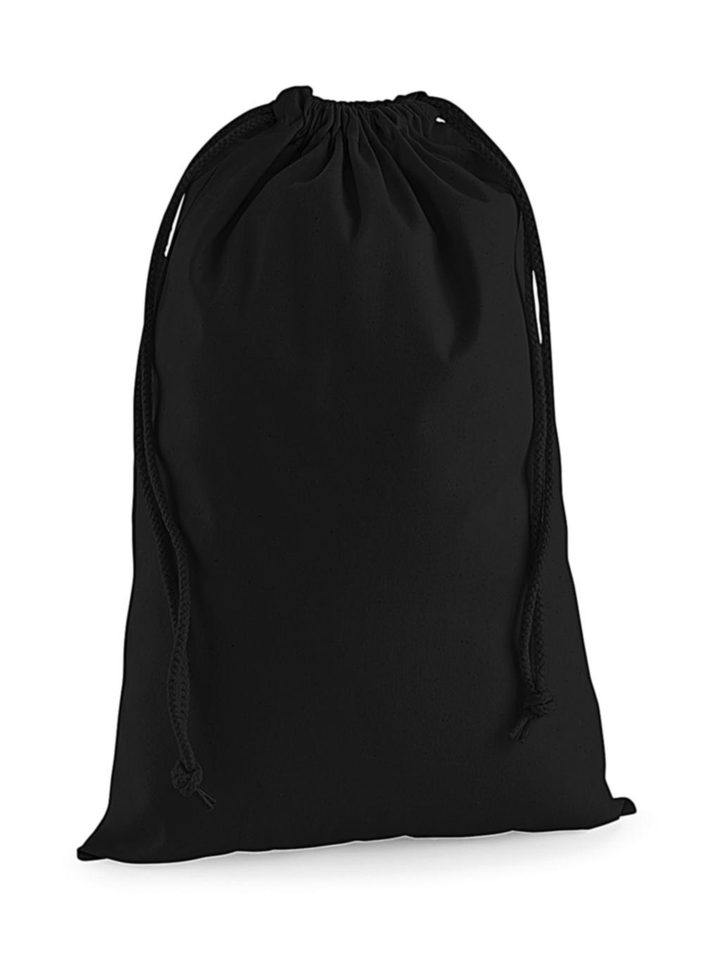  Premium Cotton Stuff Bag in Farbe Black