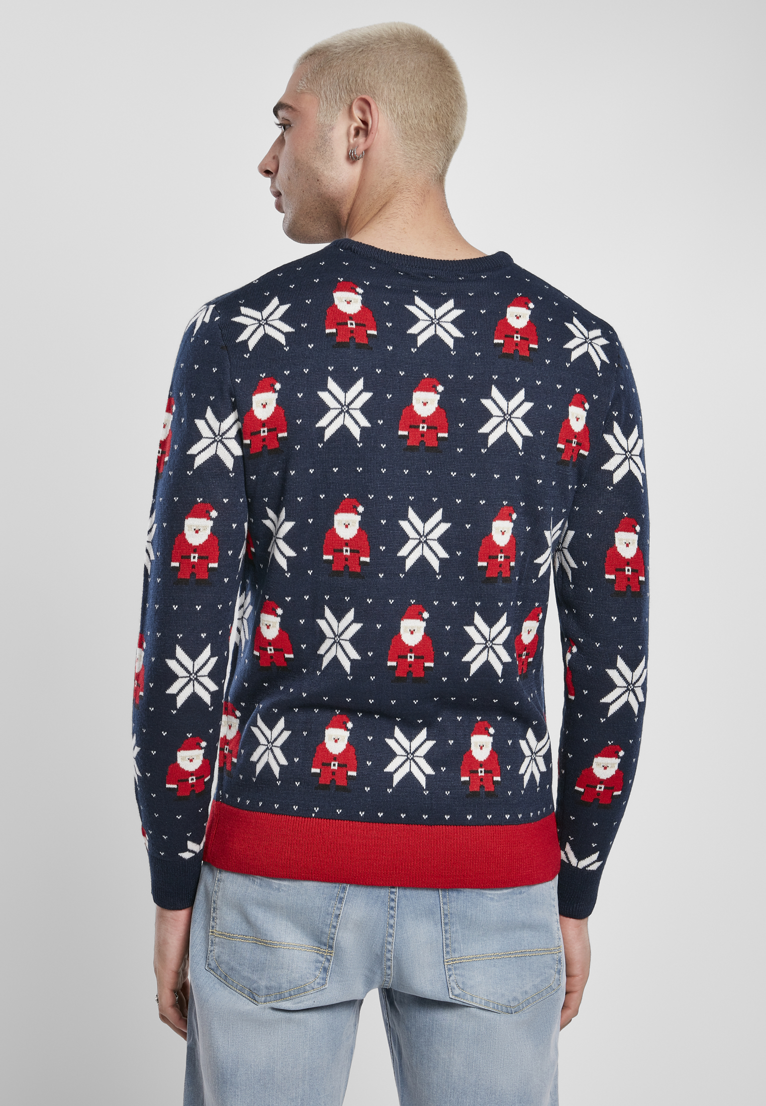 Crewnecks Nicolaus And Snowflakes Sweater in Farbe nicolaus and snowflake aop