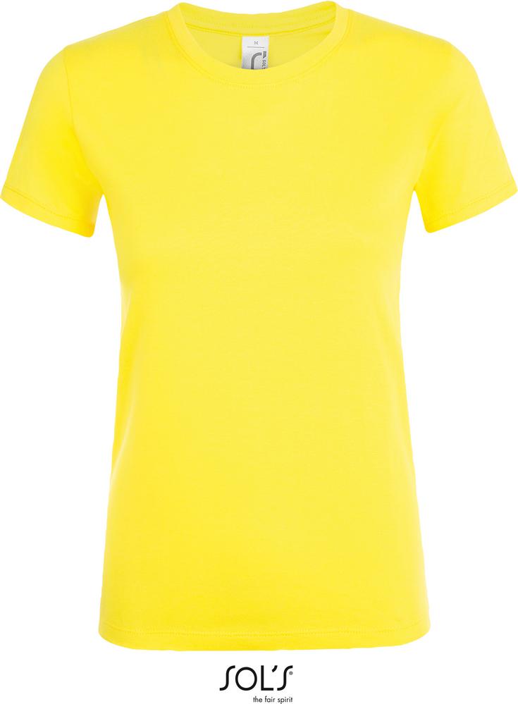 T-Shirt Regent Women Damen Rundhals T-Shirt in Farbe lemon