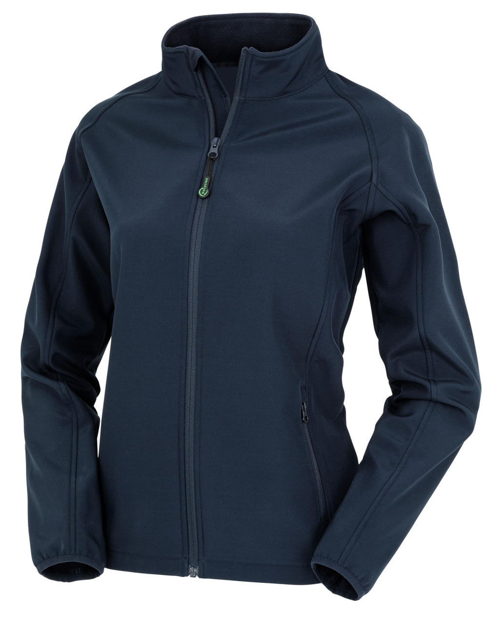  Womens Recycled 2-Layer Printable Softshell Jkt in Farbe Navy