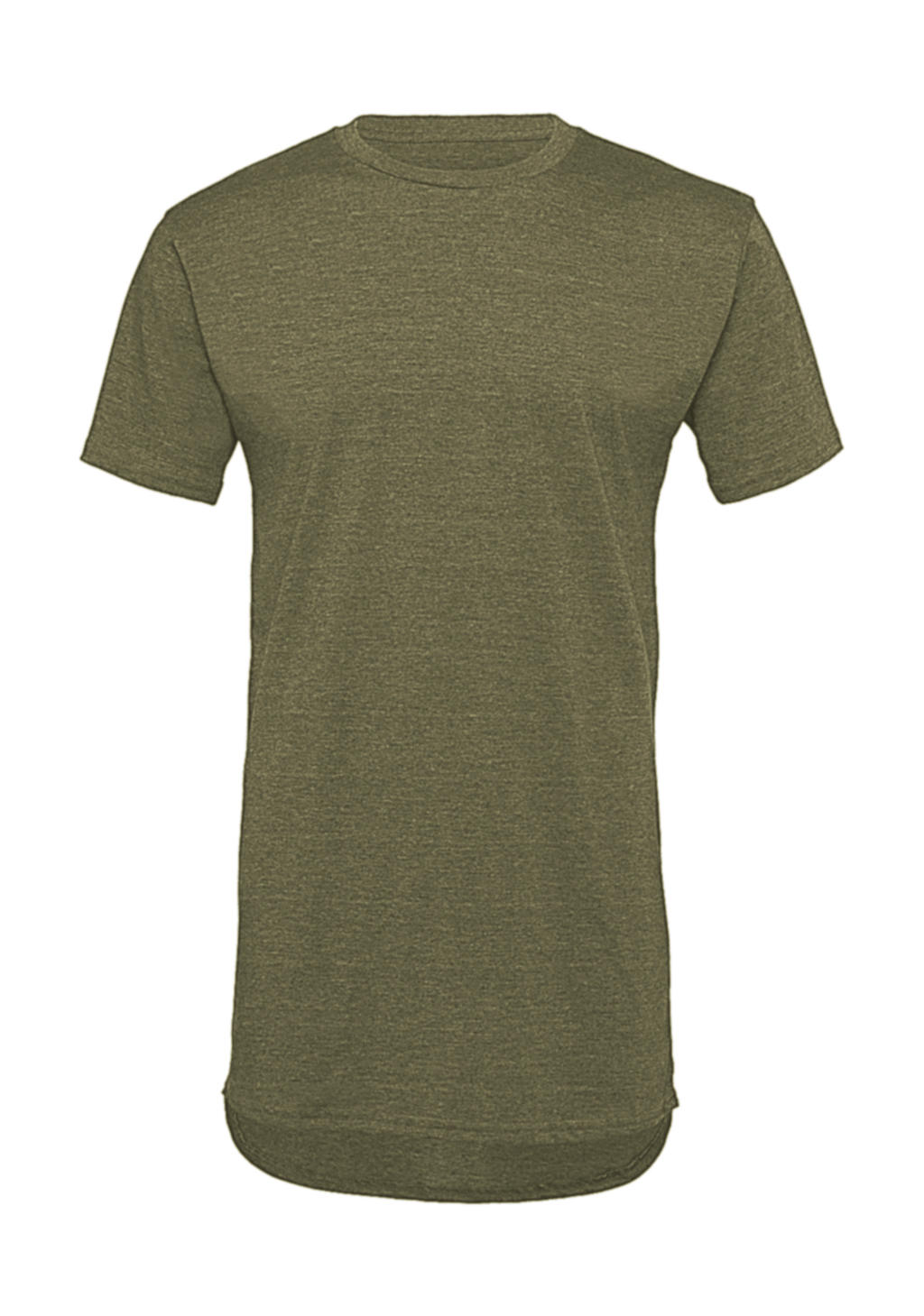  Mens Long Body Urban Tee in Farbe Heather Olive
