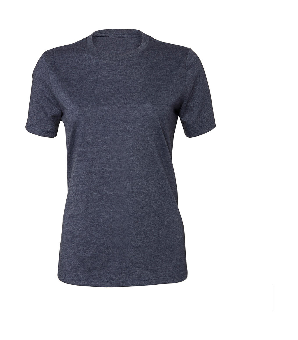  Womens Relaxed CVC Jersey Short Sleeve Tee in Farbe Heather Navy