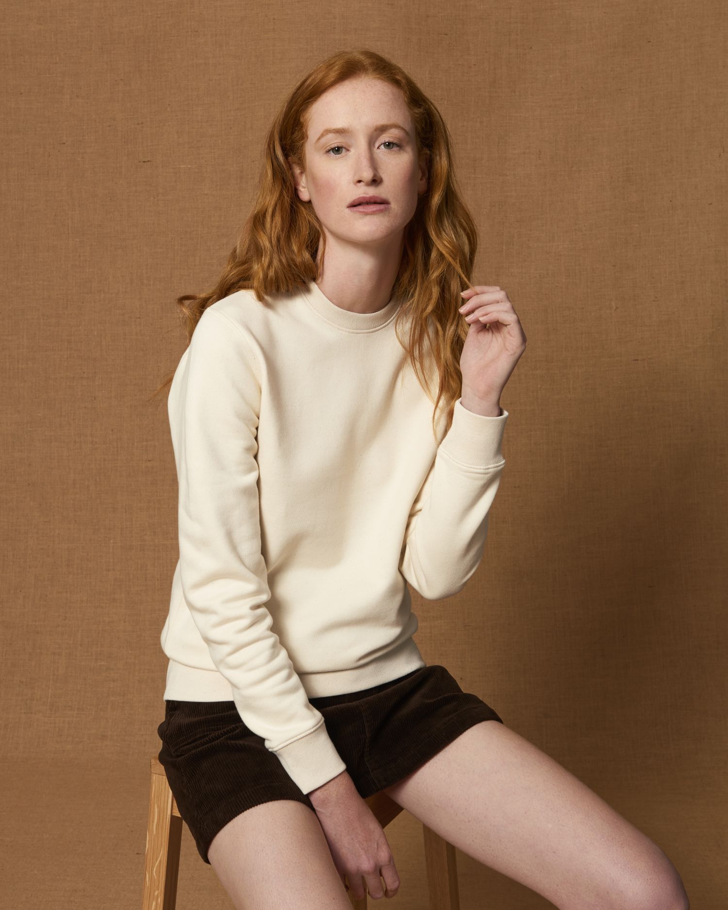 Crew neck sweatshirts Changer in Farbe Natural Raw
