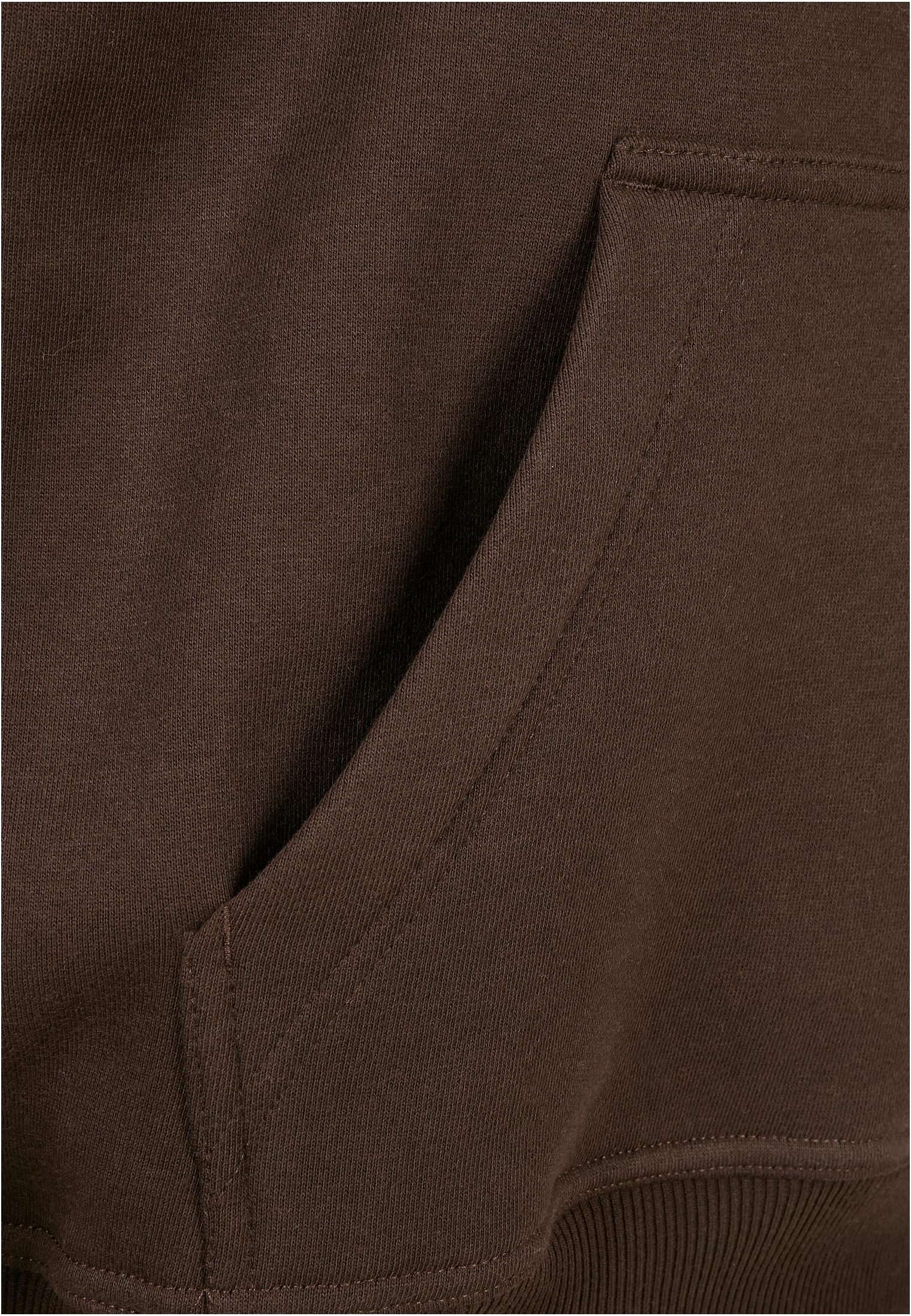 Plus Size Blank Hoody in Farbe brown