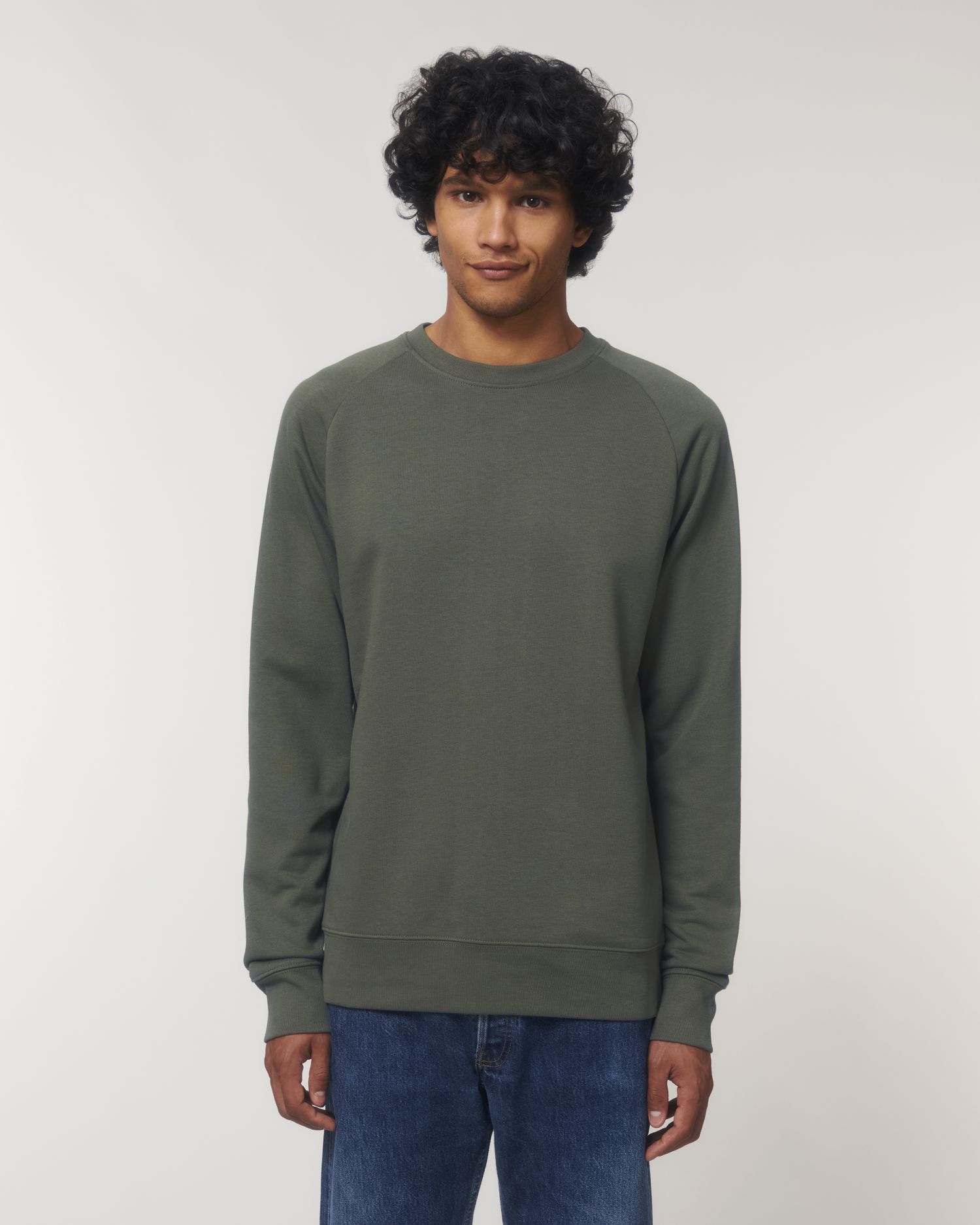 Crew neck sweatshirts Stroller in Farbe Khaki