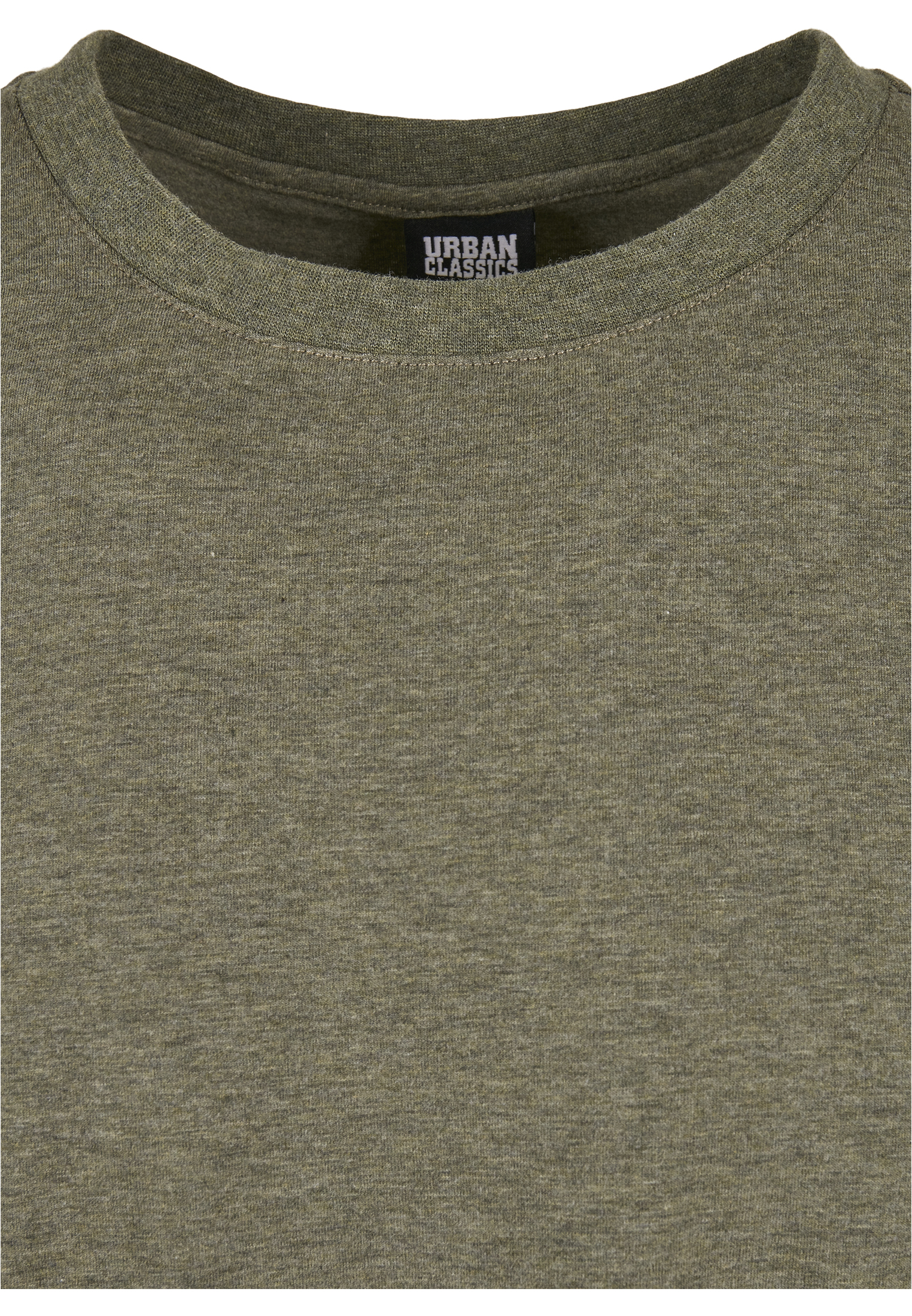 T-Shirts Oversize Melange Tee in Farbe darkgreen melange