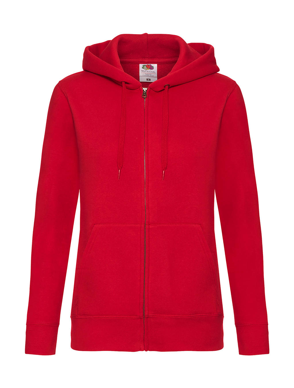  Premium Hooded Sweat Jacket Lady-Fit in Farbe Red