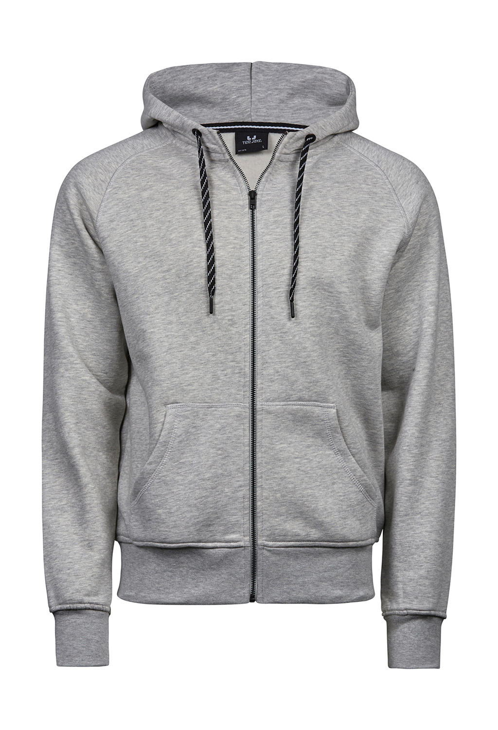  Fashion Full Zip Hood in Farbe Heather Grey