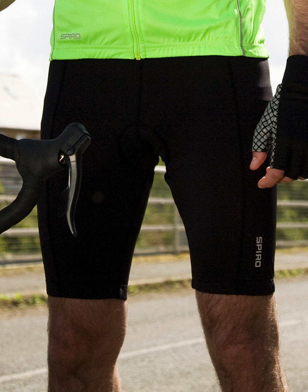 Padded Bike Shorts in Farbe Black