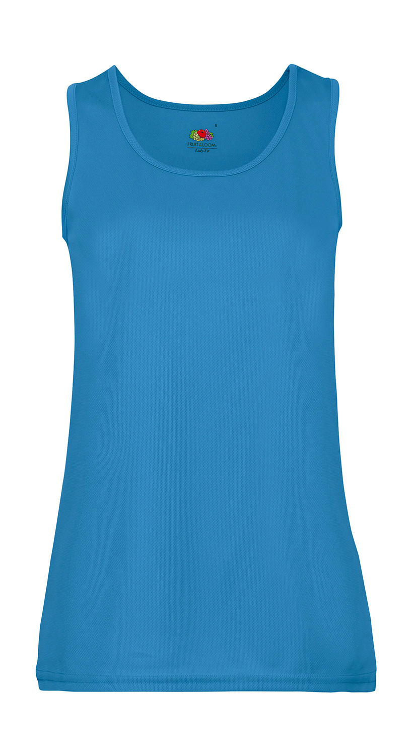  Ladies Performance Vest in Farbe Azure Blue