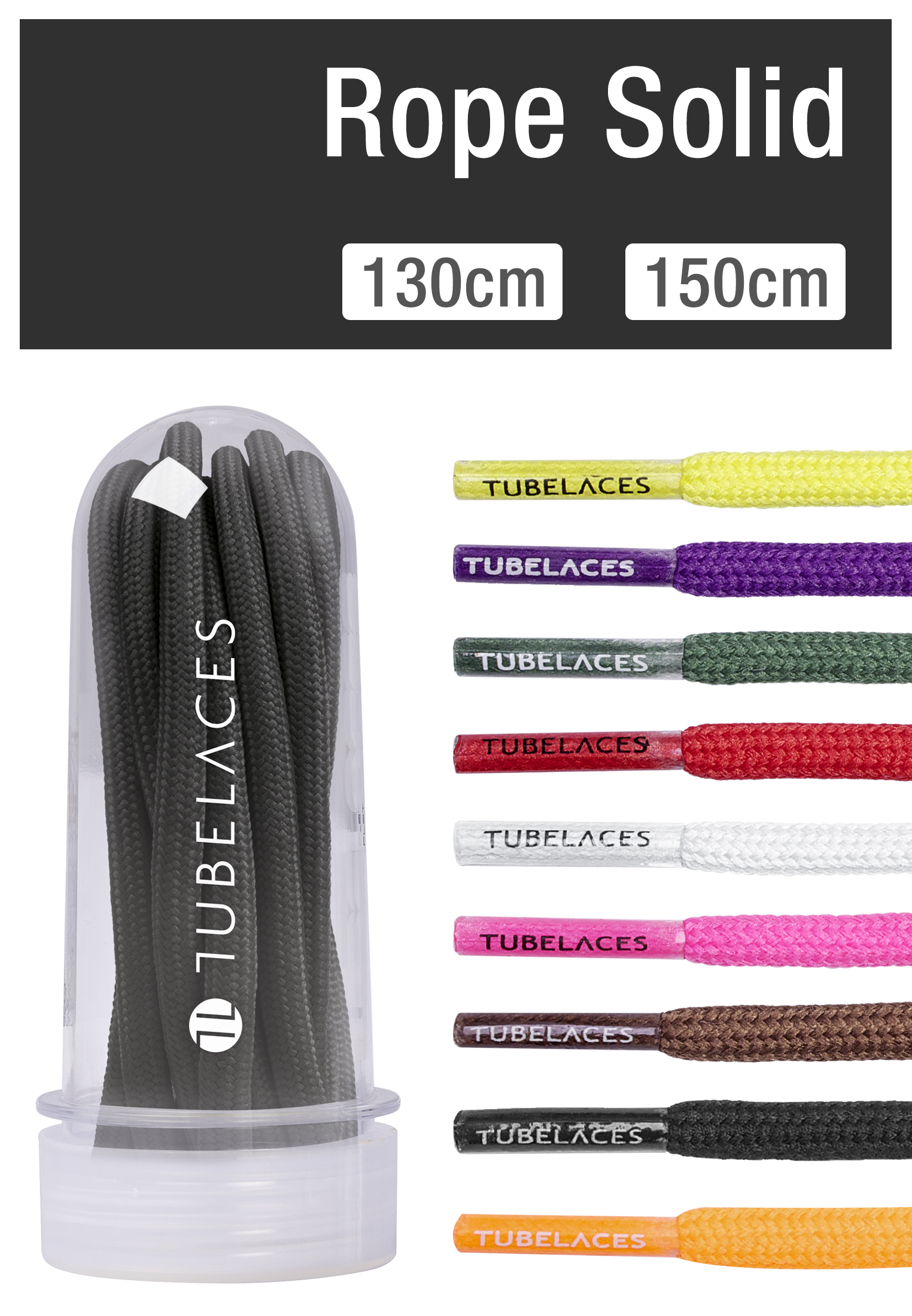 Laces Tubelaces Rope Solid in Farbe Z