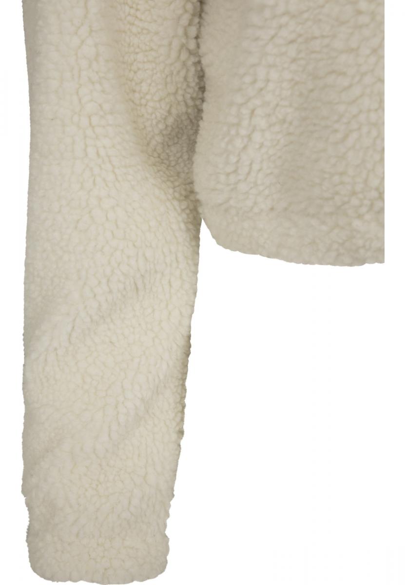 Curvy Ladies Short Sherpa Troyer in Farbe offwhite