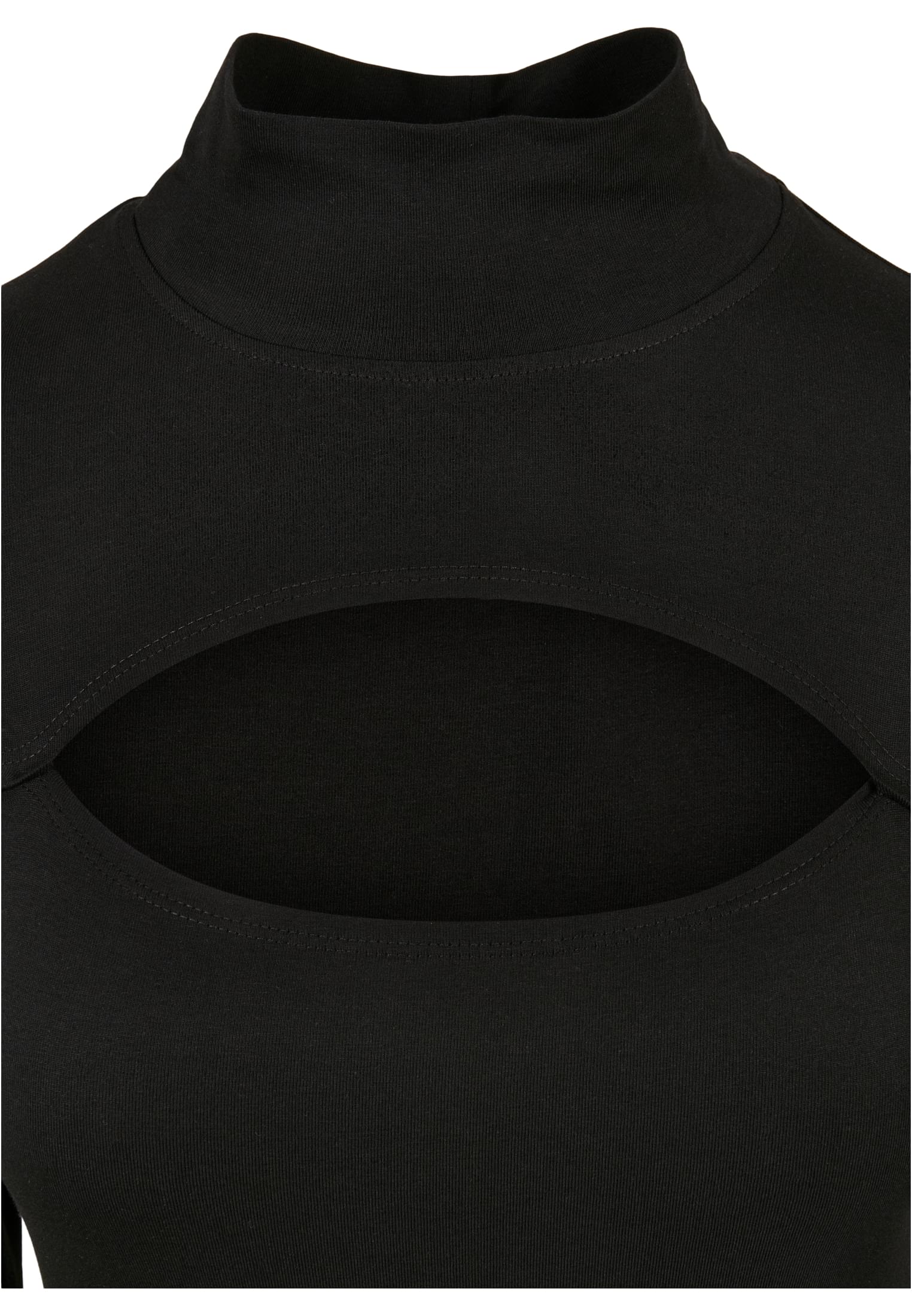 Kleider & R?cke Ladies Stretch Jersey Cut-Out Turtleneck Dress in Farbe black
