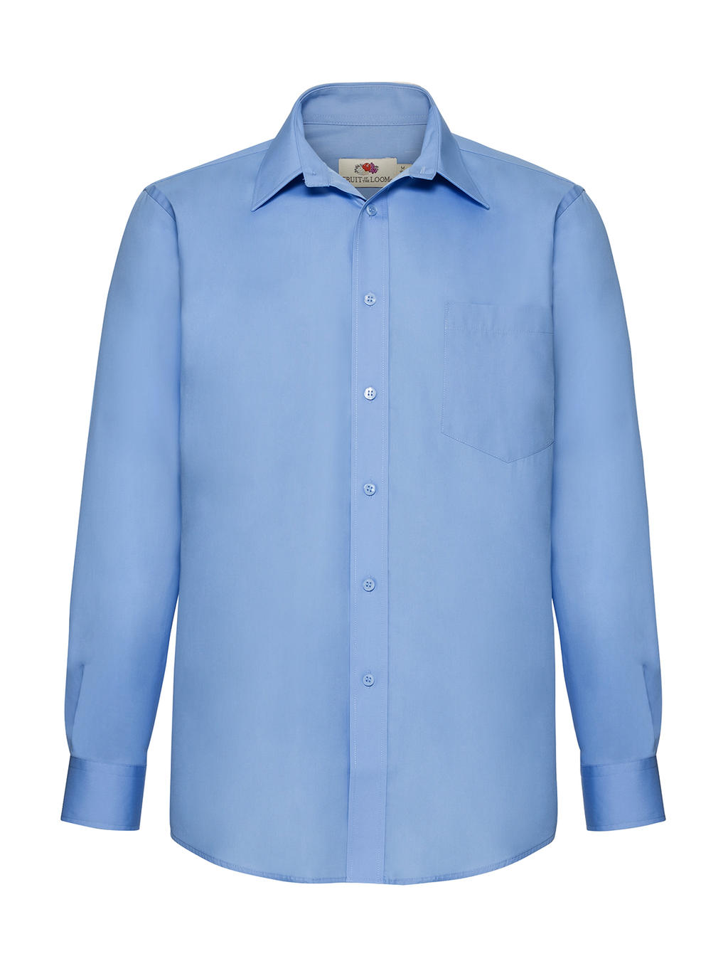  Poplin Shirt LS in Farbe Mid Blue