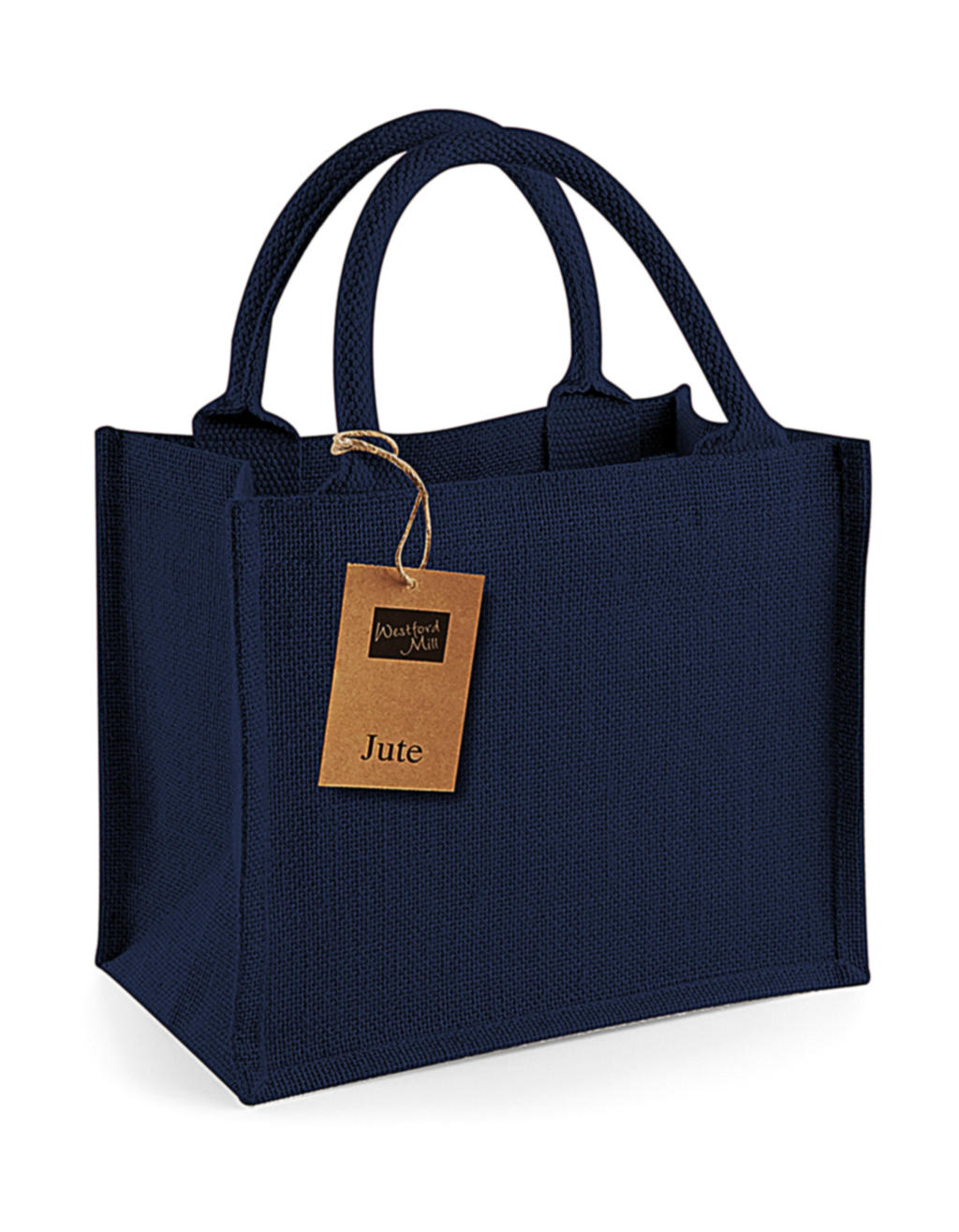  Jute Mini Gift Bag in Farbe Navy/Navy