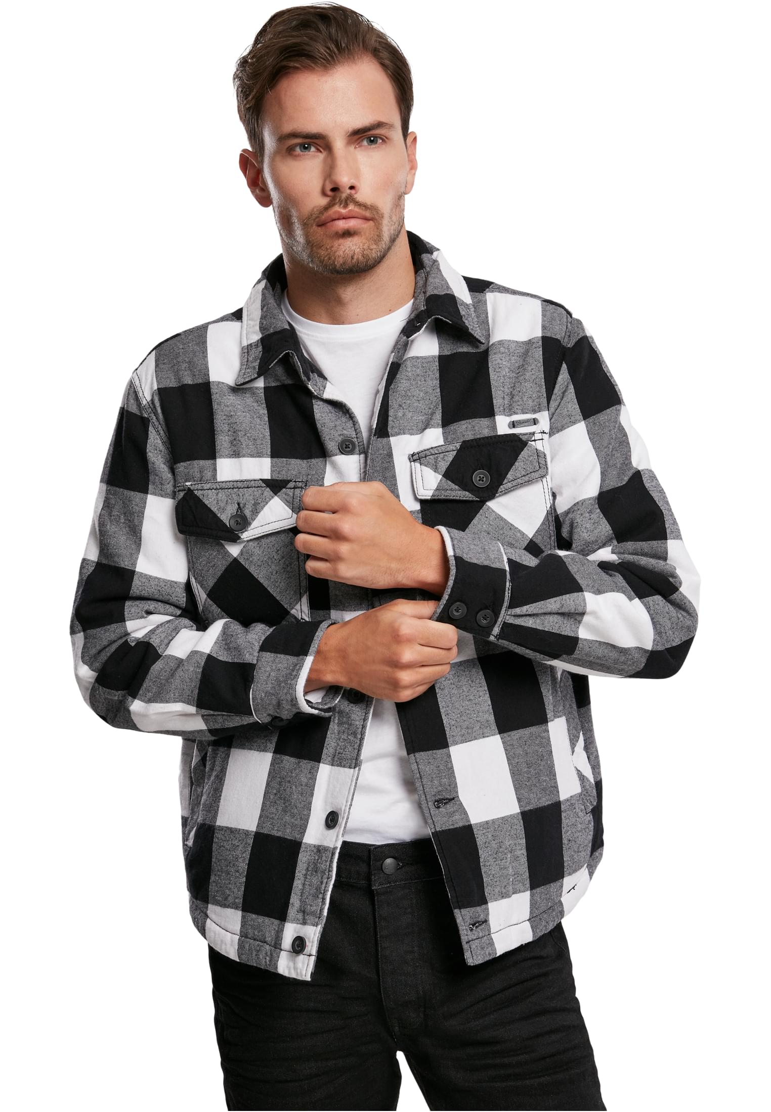 Jacken Lumberjacket in Farbe white/black