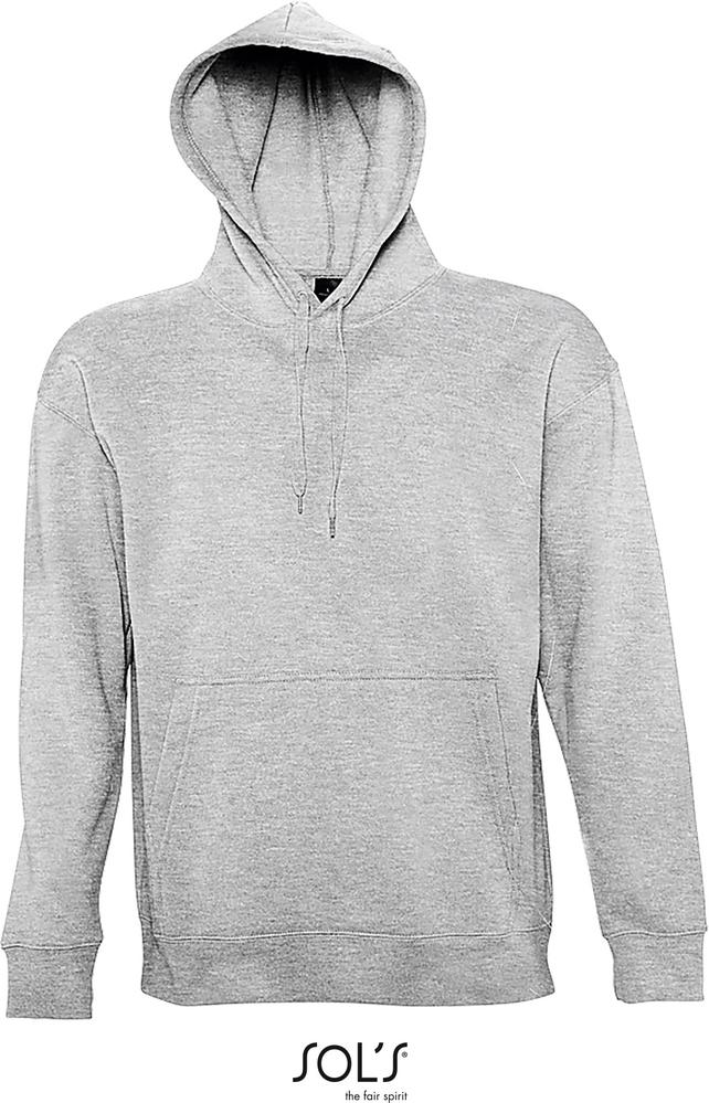 Sweatshirt Slam Unisex Kapuzen Sweatshirt in Farbe grey melange