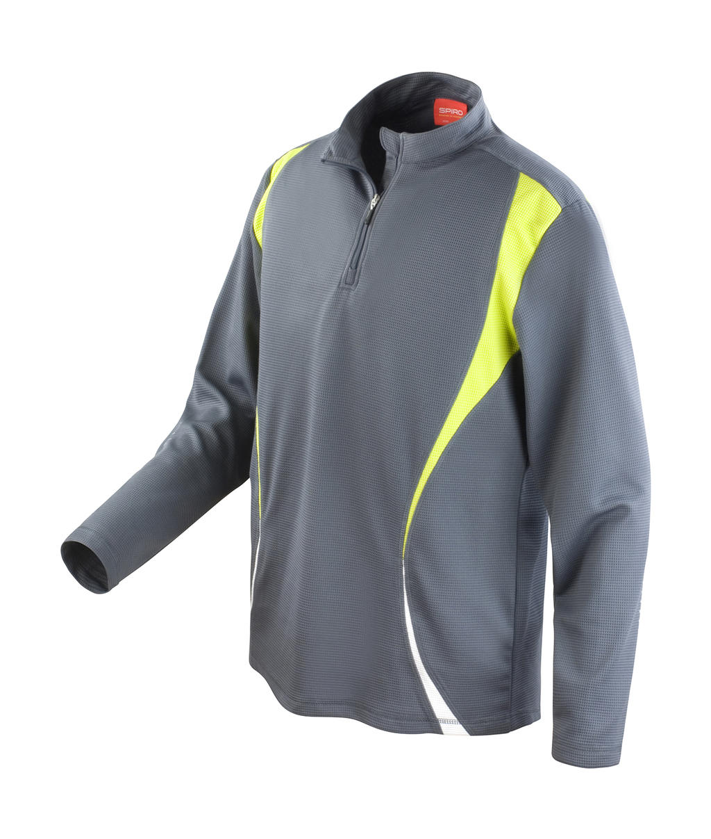  Spiro Trial Training Top in Farbe Charcoal/Lime/White