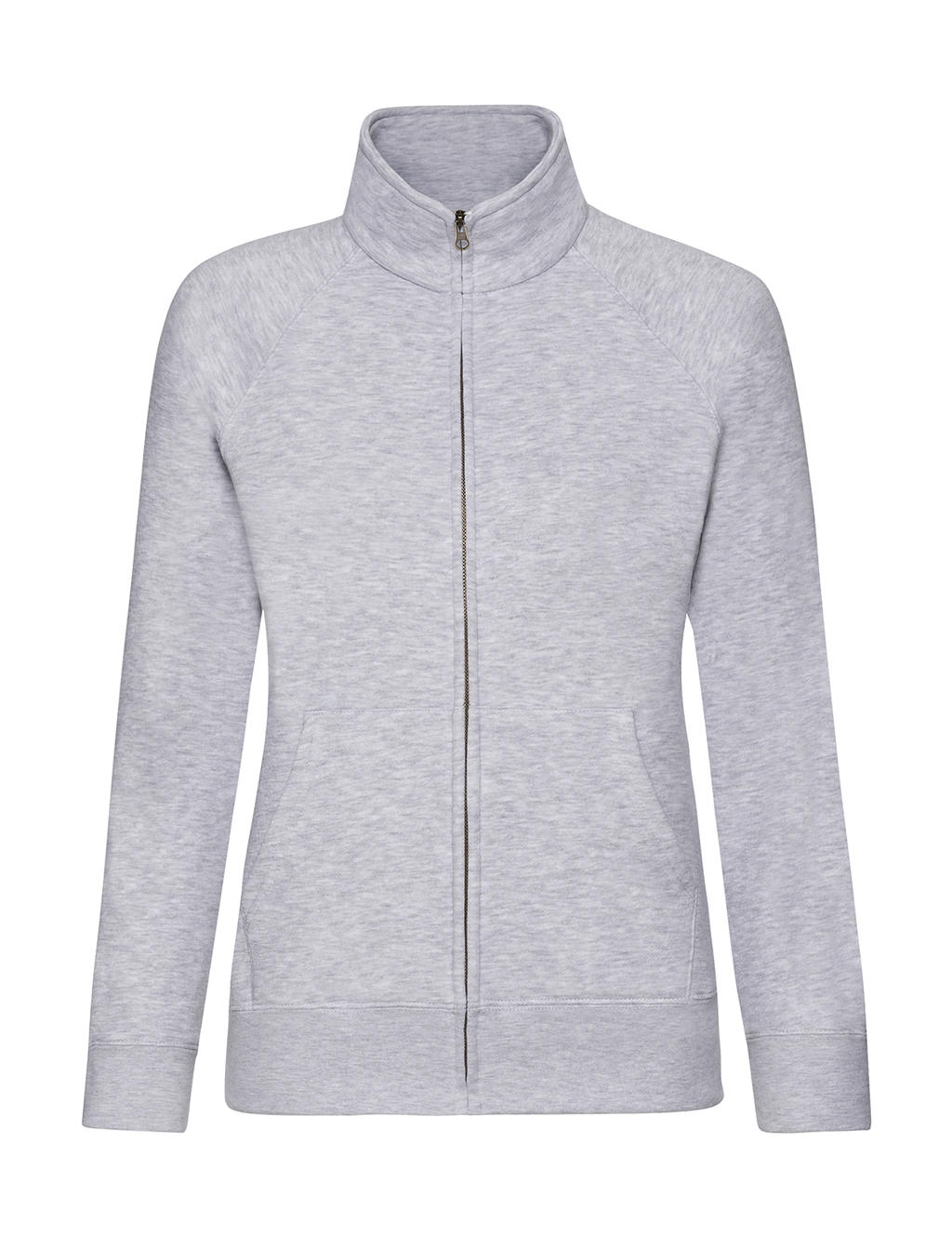  Ladies Premium Sweat Jacket in Farbe Heather Grey