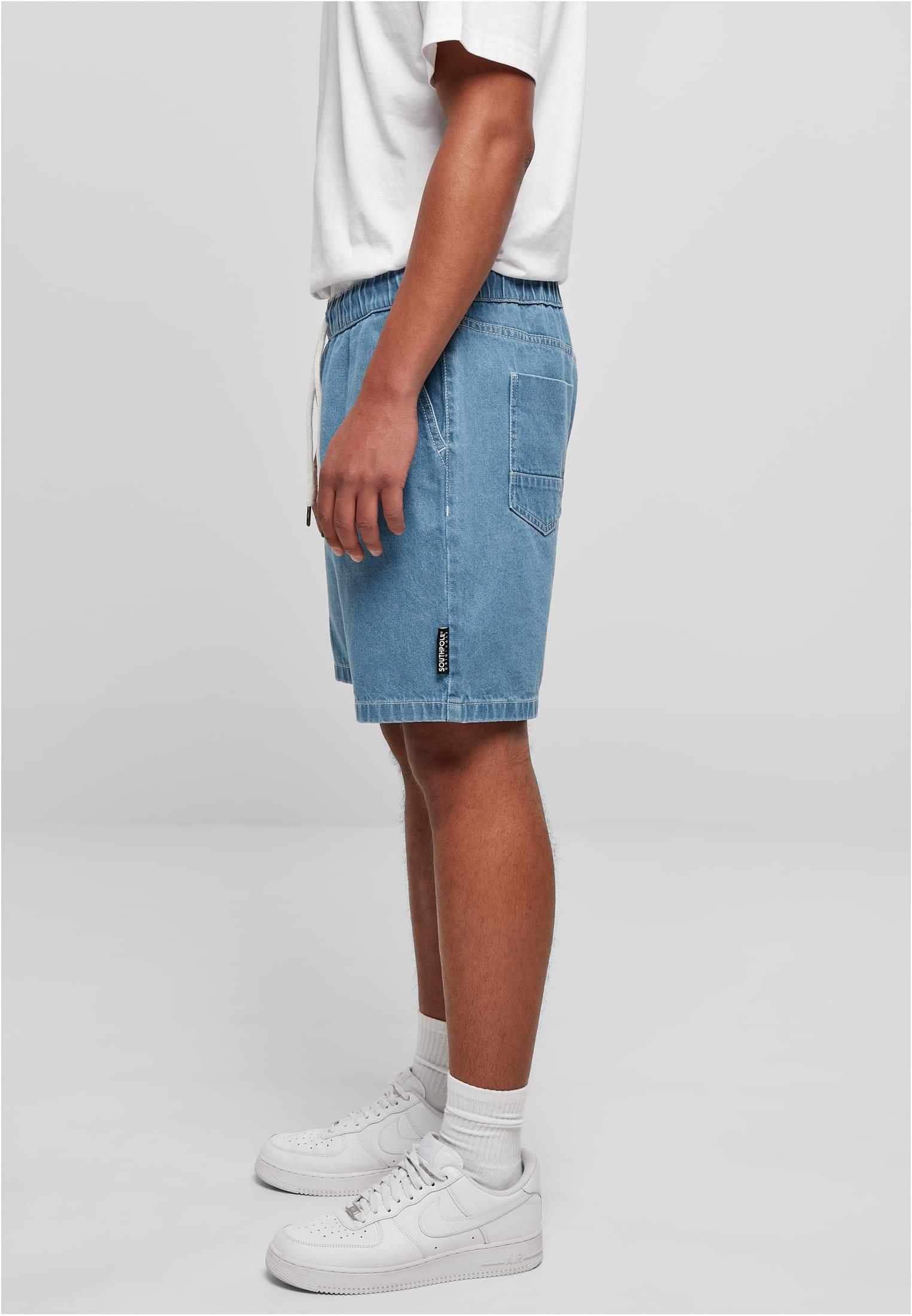 Saisonware Southpole Denim Shorts in Farbe midblue washed