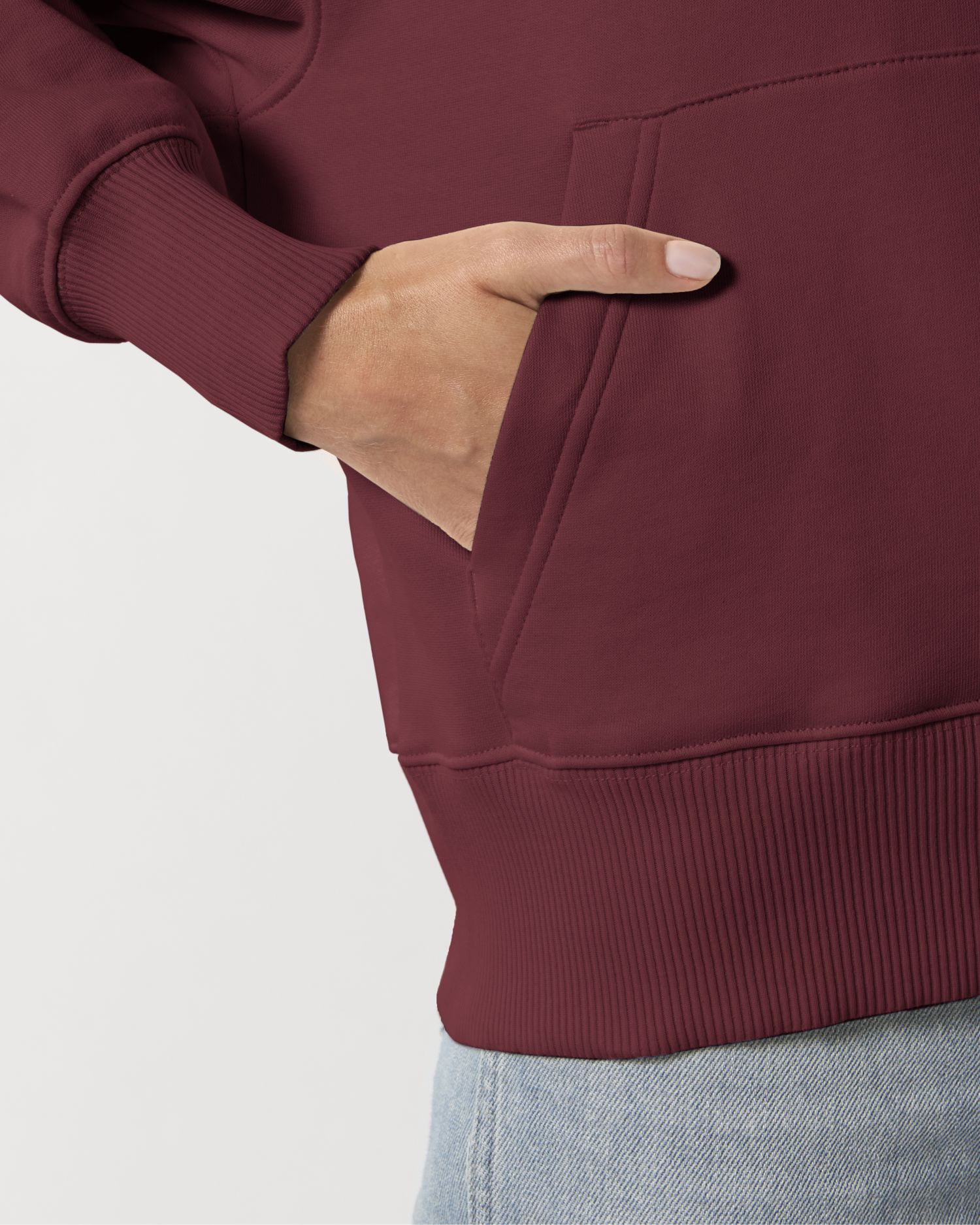 Hoodie sweatshirts Slammer in Farbe Burgundy