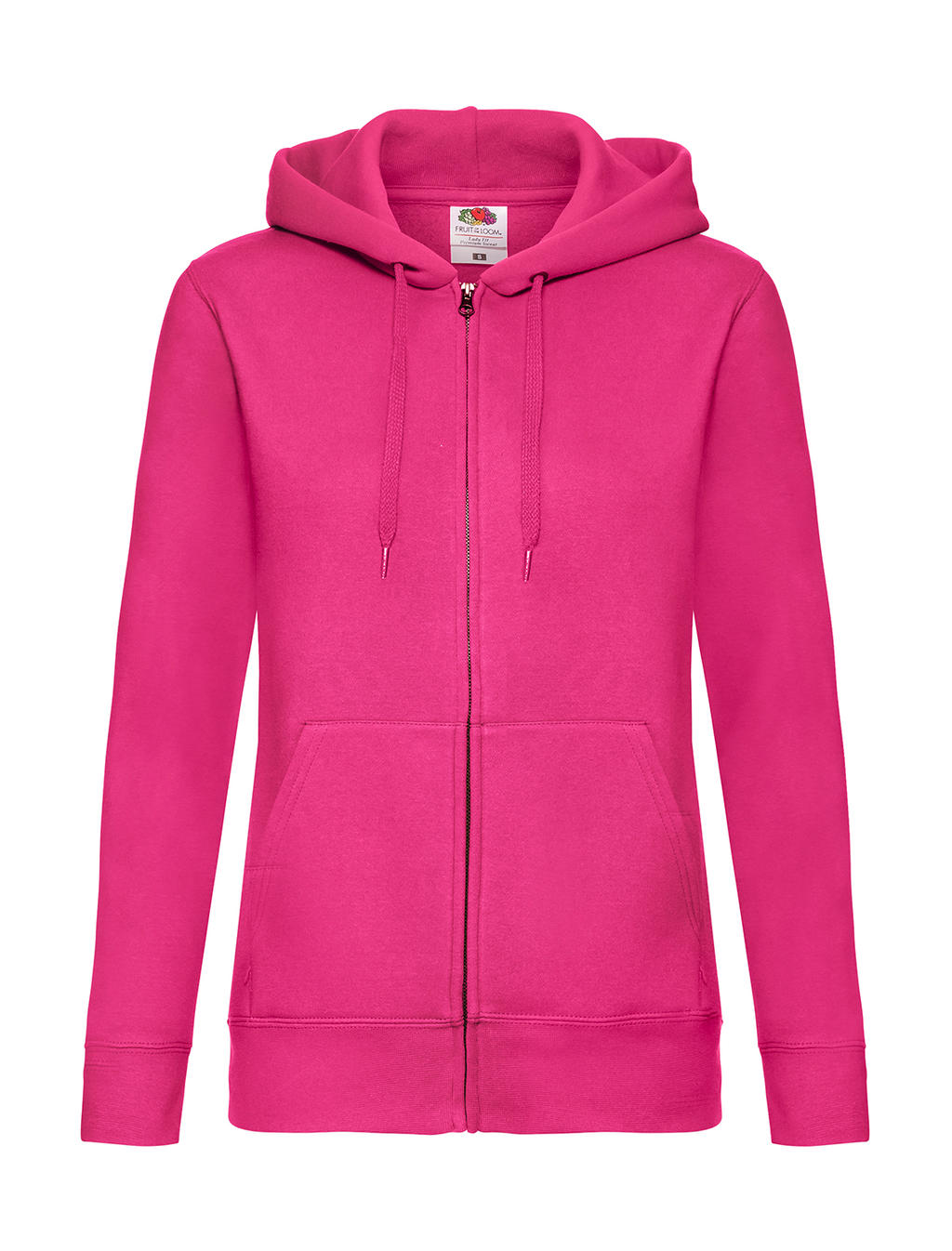  Premium Hooded Sweat Jacket Lady-Fit in Farbe Fuchsia