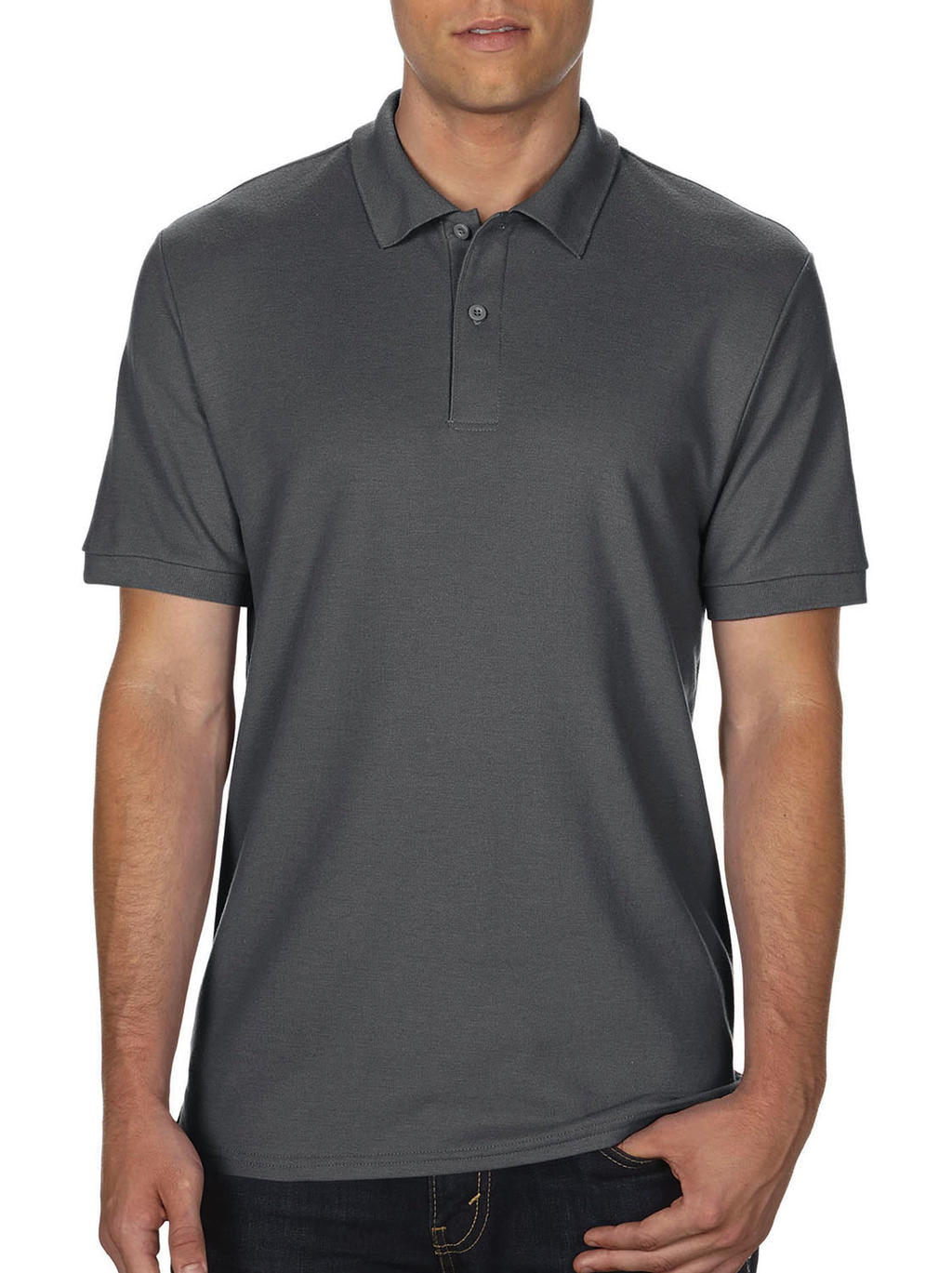  DryBlend? Double Piqu? Polo in Farbe Charcoal