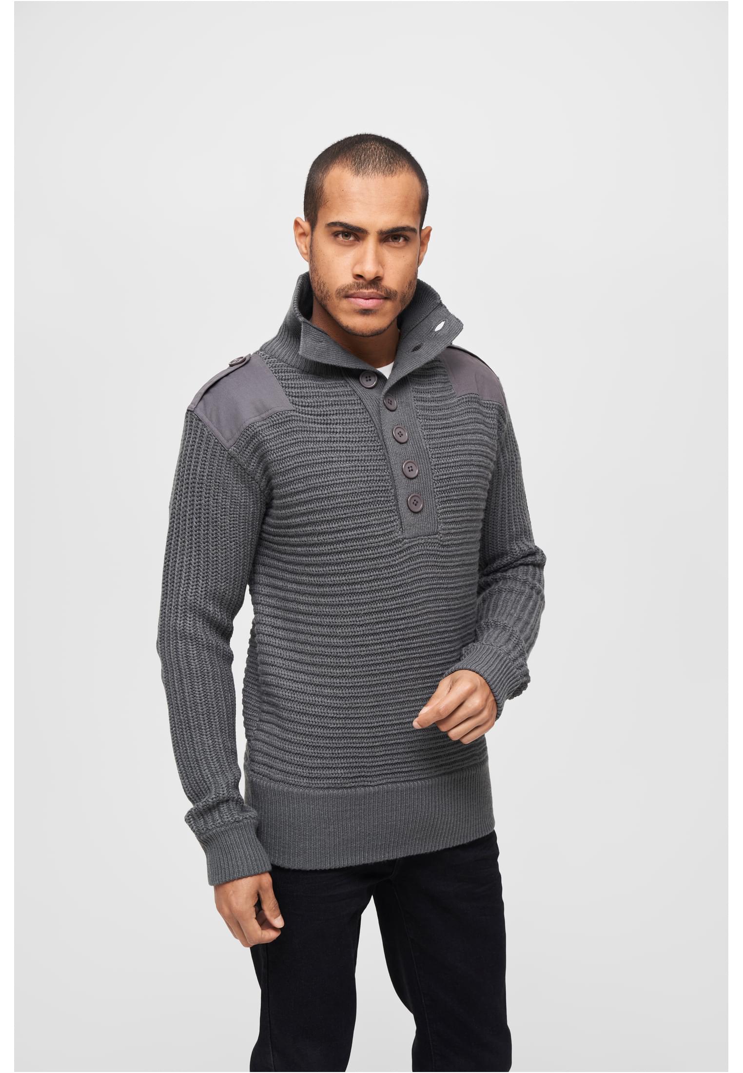 Pullover Alpin Pullover in Farbe anthracite