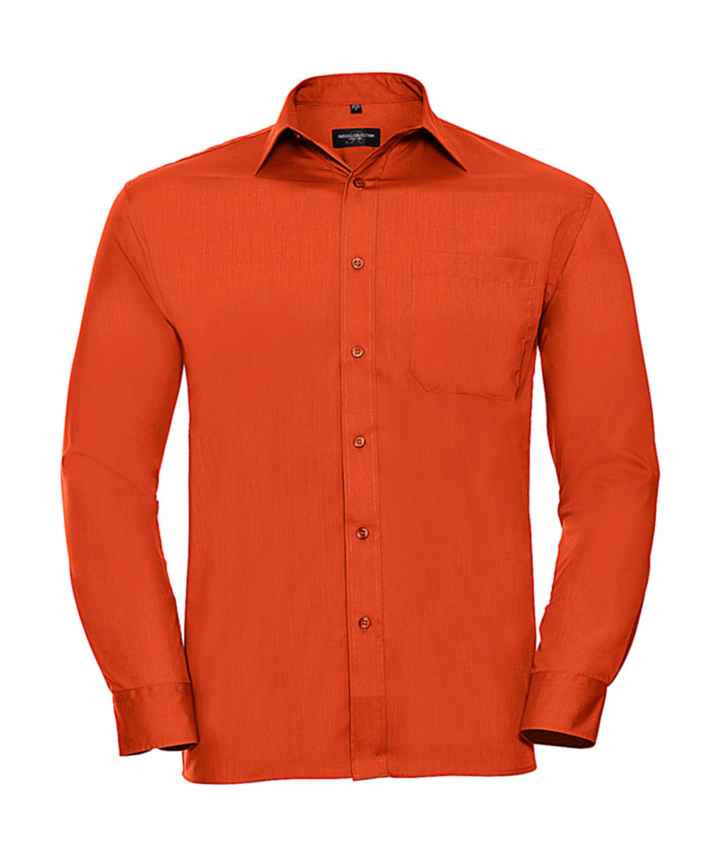  Poplin Shirt LS in Farbe Orange