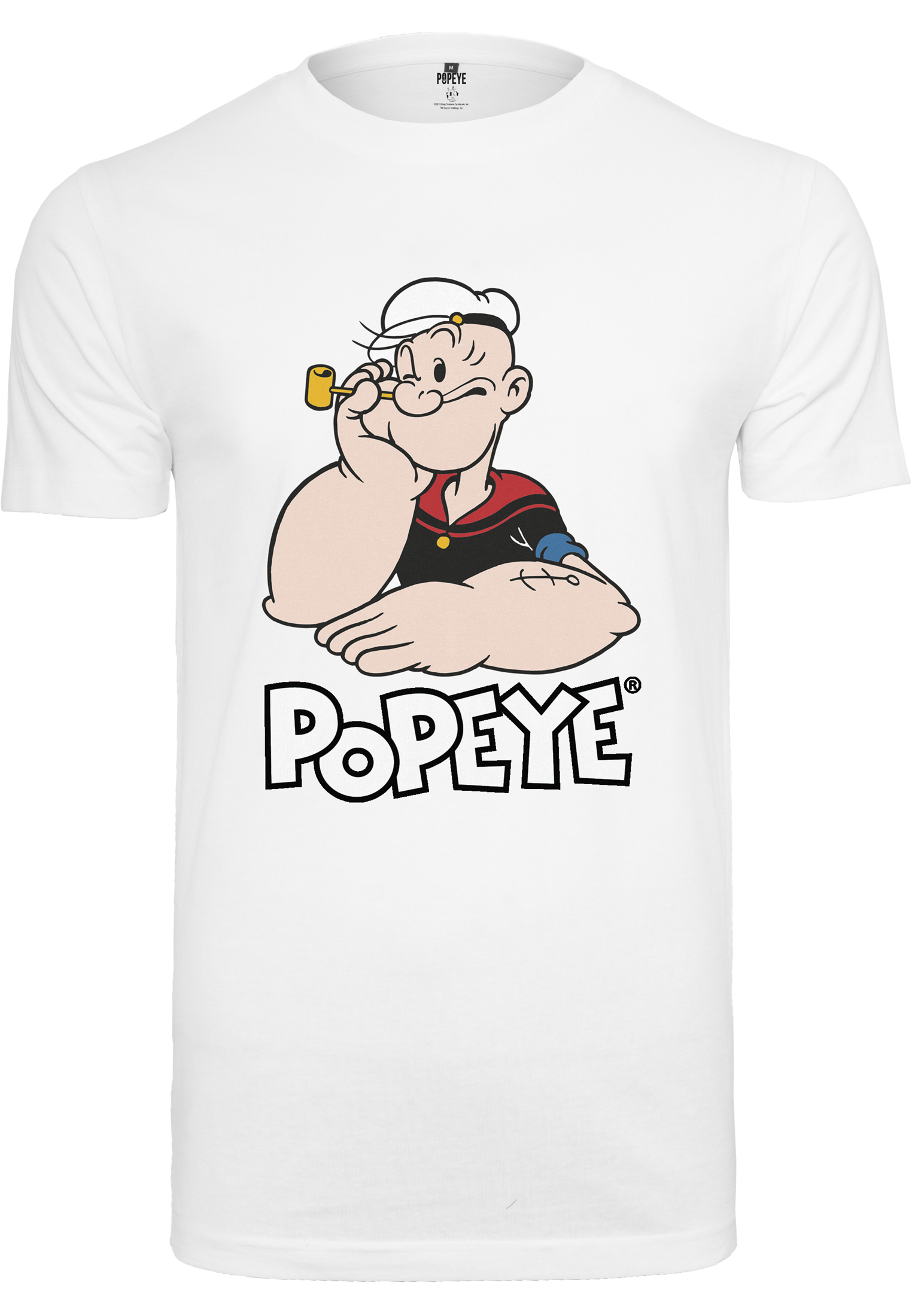 T-Shirts Popeye Logo And Pose Tee in Farbe white