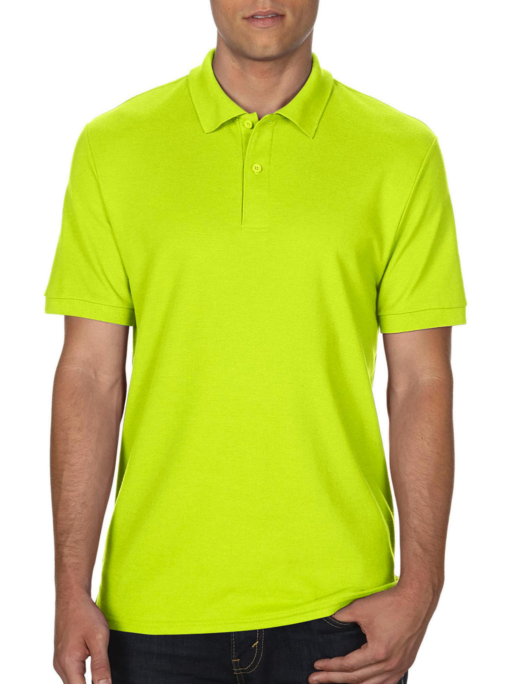  DryBlend? Double Piqu? Polo in Farbe Safety Green