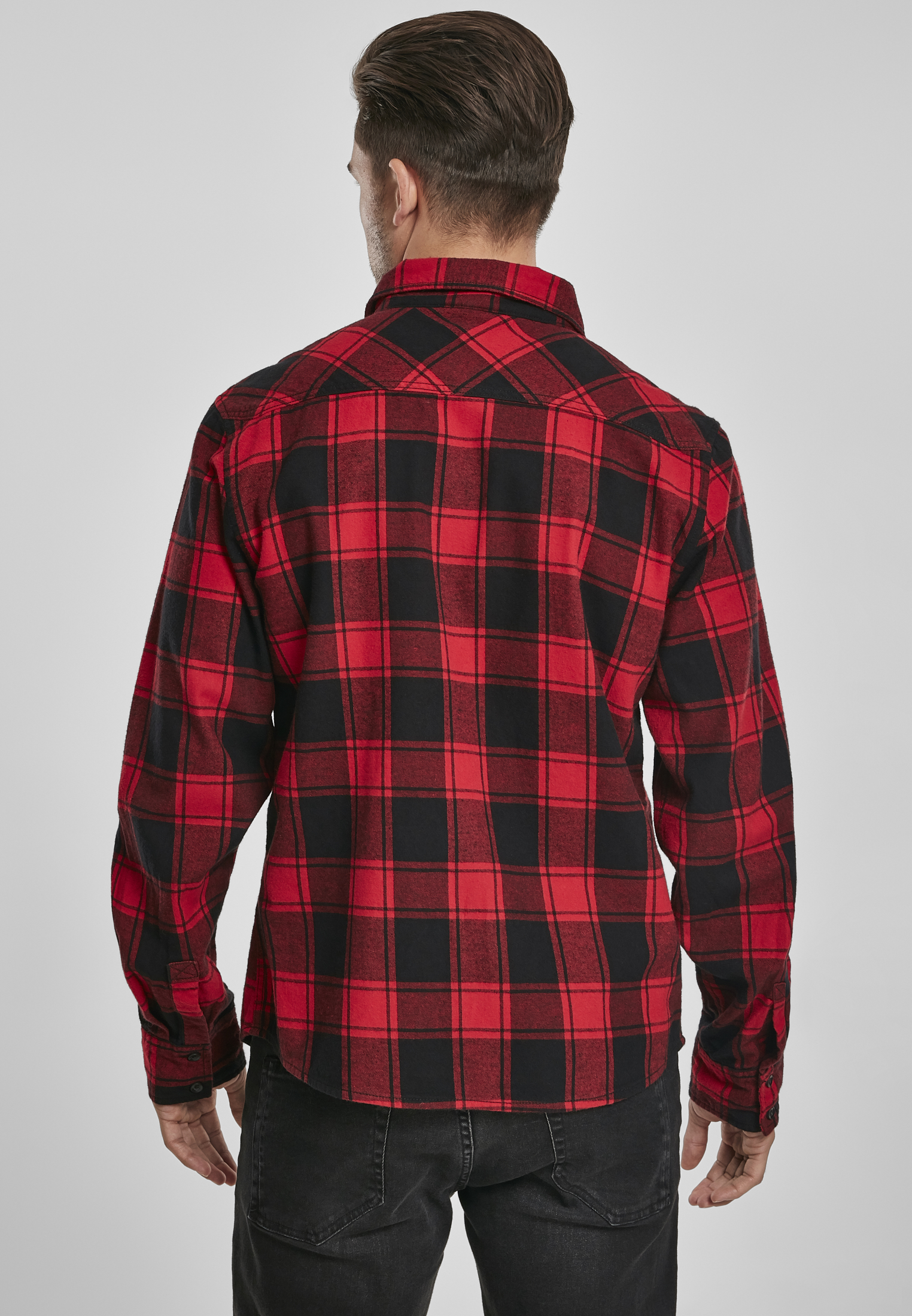 Build Your Brandit Checkshirt in Farbe red/black