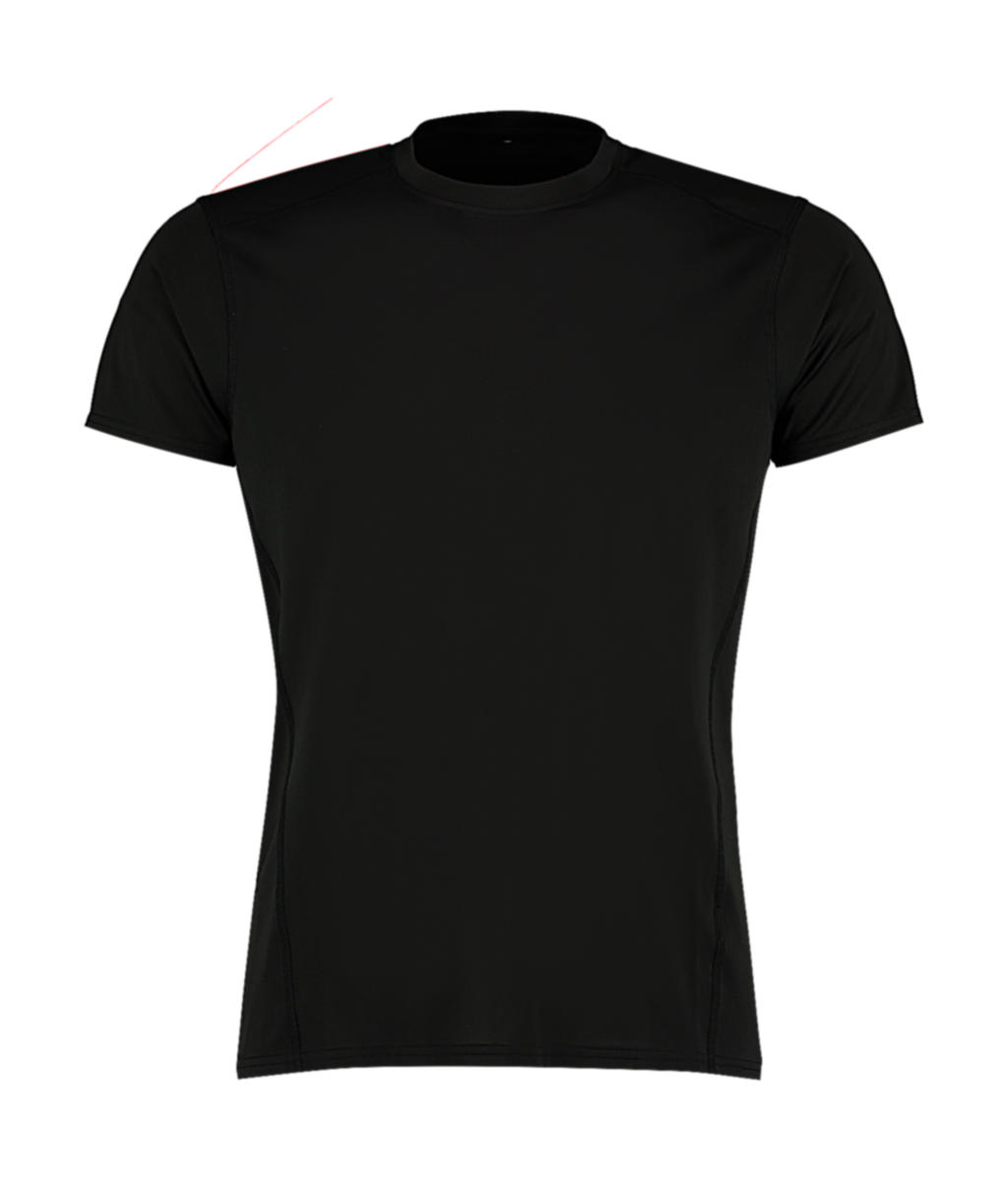  Fashion Fit Compact Stretch T in Farbe Black