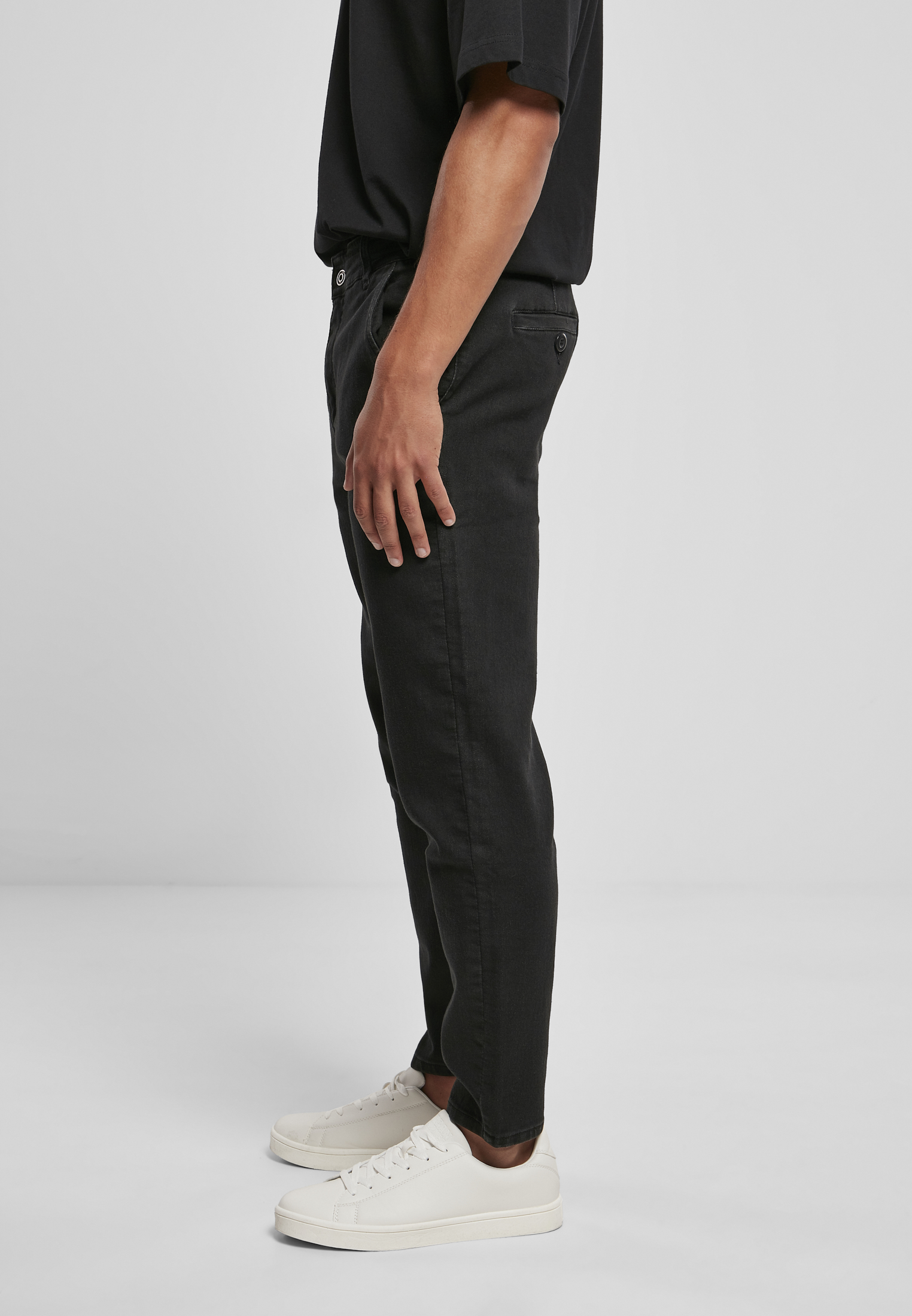 Hosen Knitted Chino Denim in Farbe black