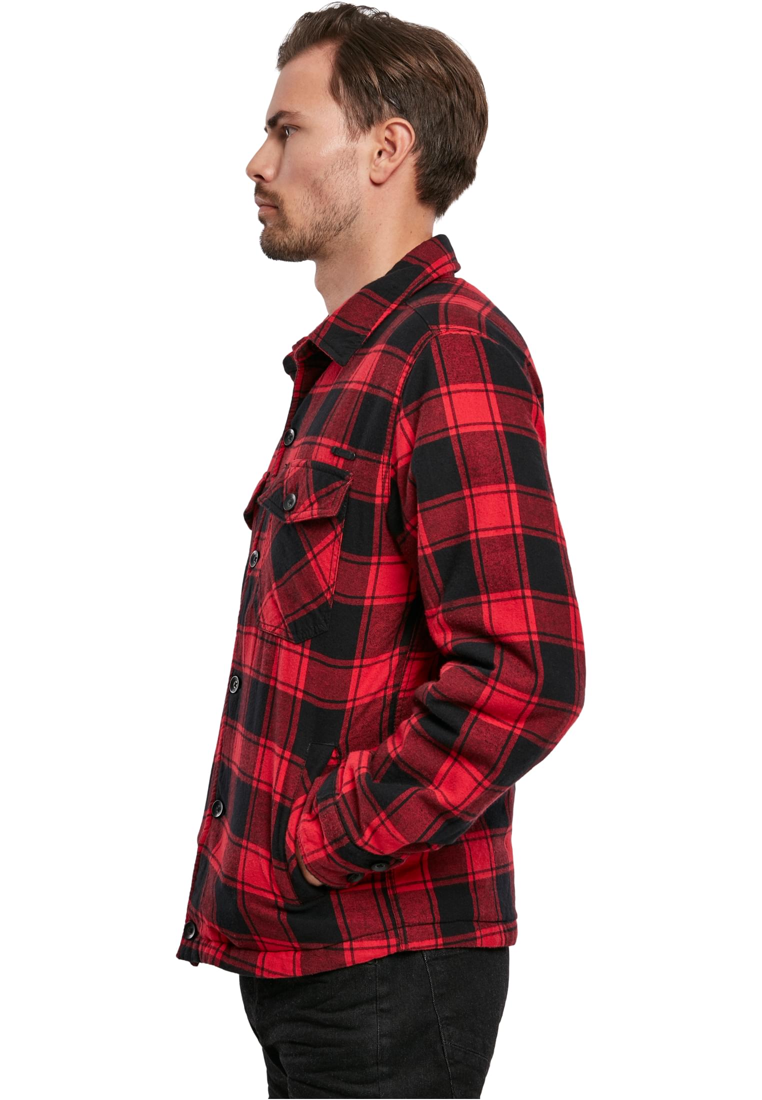 Jacken Lumberjacket in Farbe red/black