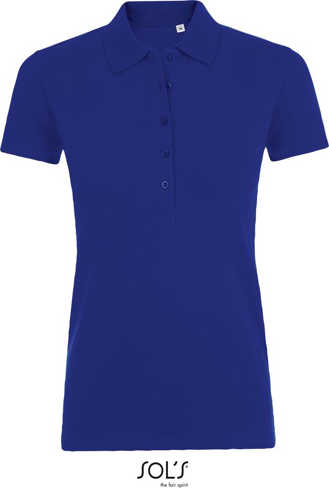 Poloshirt Phoenix Women Damen Cotton-Elasthan Poloshirt in Farbe ultramarine