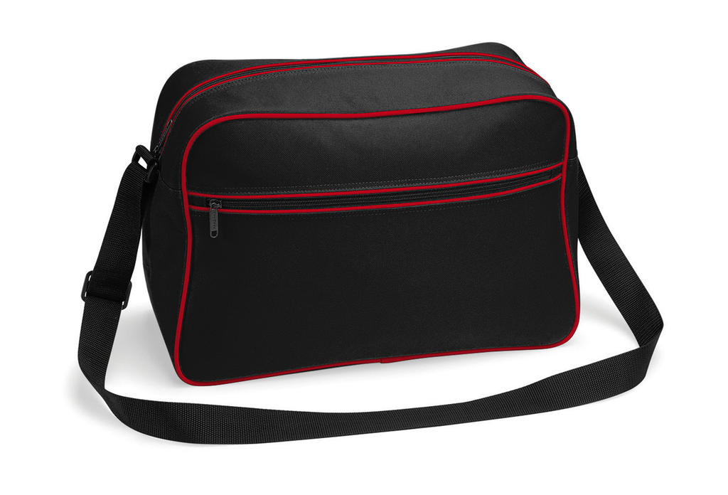  Retro Shoulder Bag in Farbe Black/Classic Red