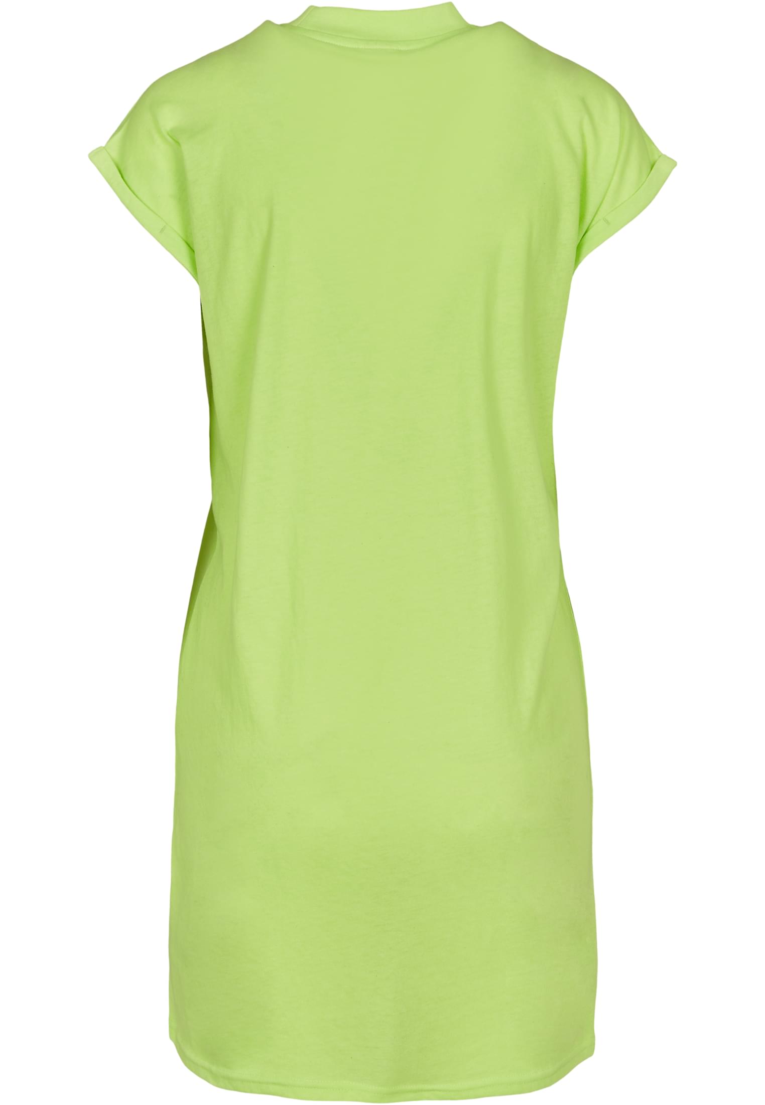 Frauen Ladies Turtle Extended Shoulder Dress in Farbe electriclime