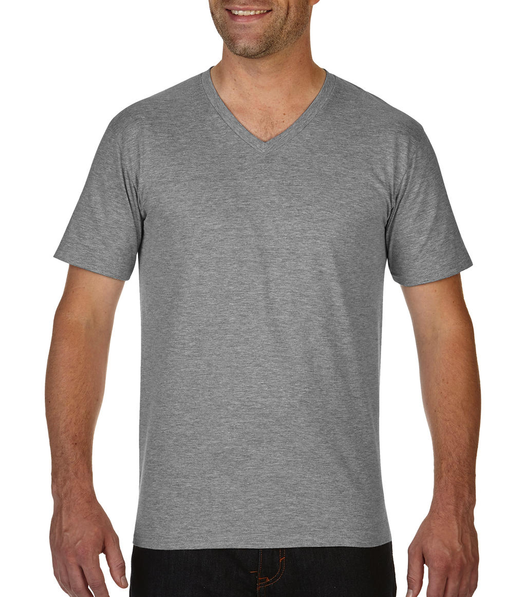  Premium Cotton Adult V-Neck T-Shirt in Farbe Sport Grey