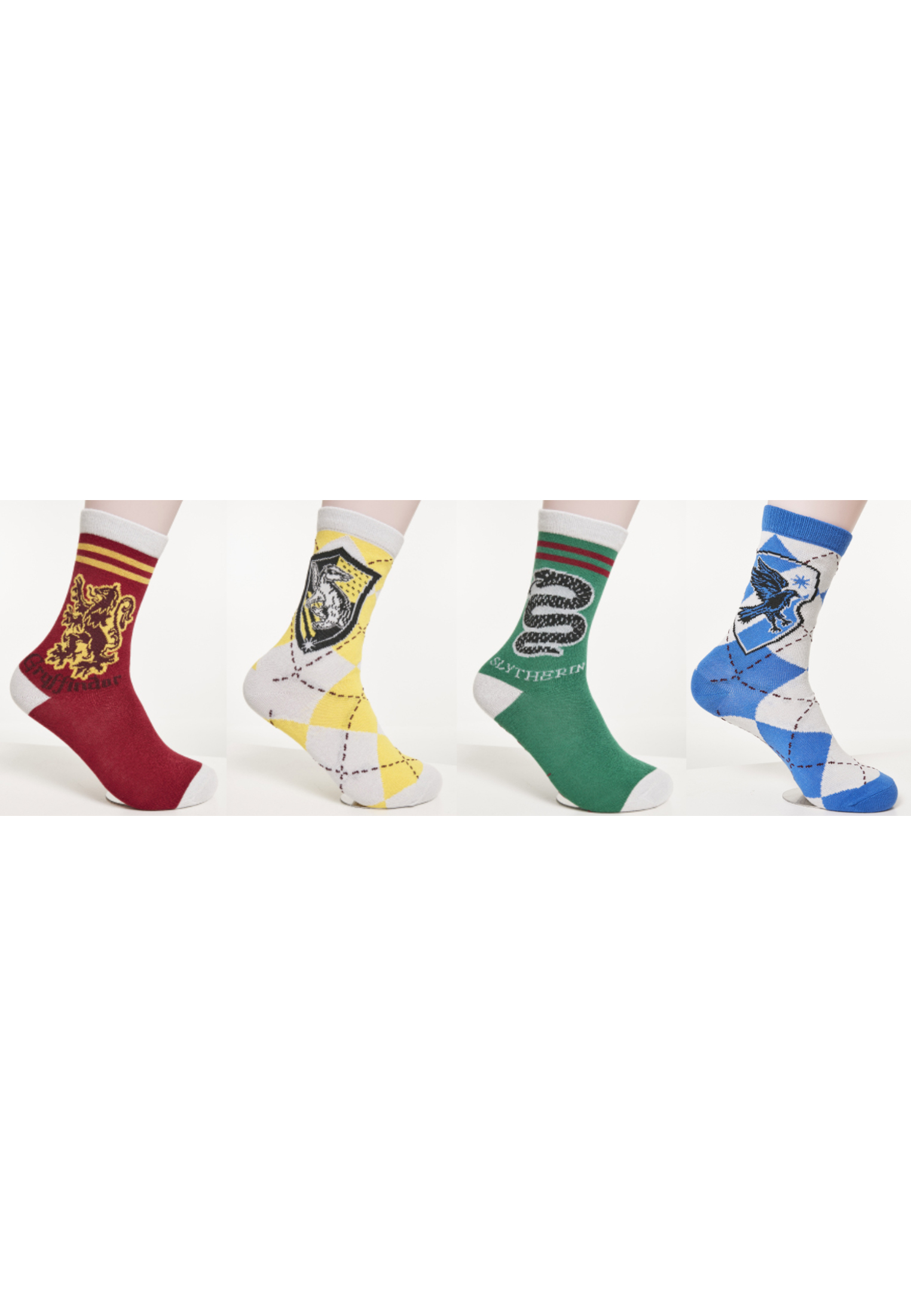 Socken Harry Potter Team Socks 4-Pack in Farbe white/black/blue