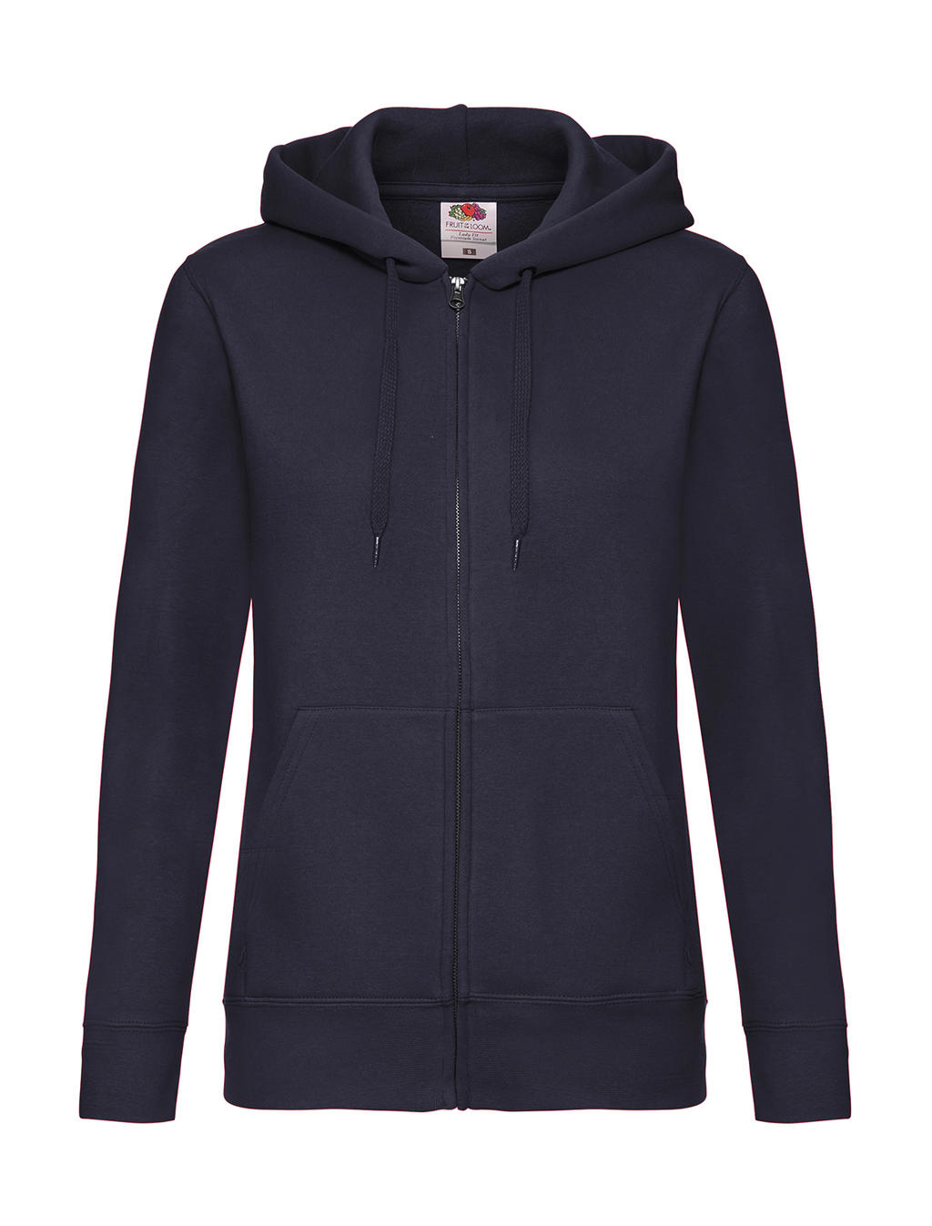  Premium Hooded Sweat Jacket Lady-Fit in Farbe Deep Navy