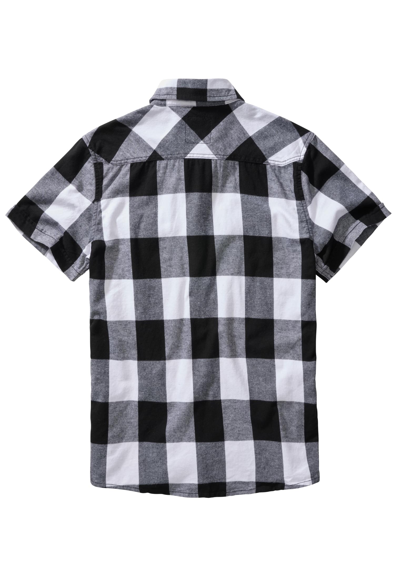 Pullover Checkshirt Halfsleeve in Farbe white/black