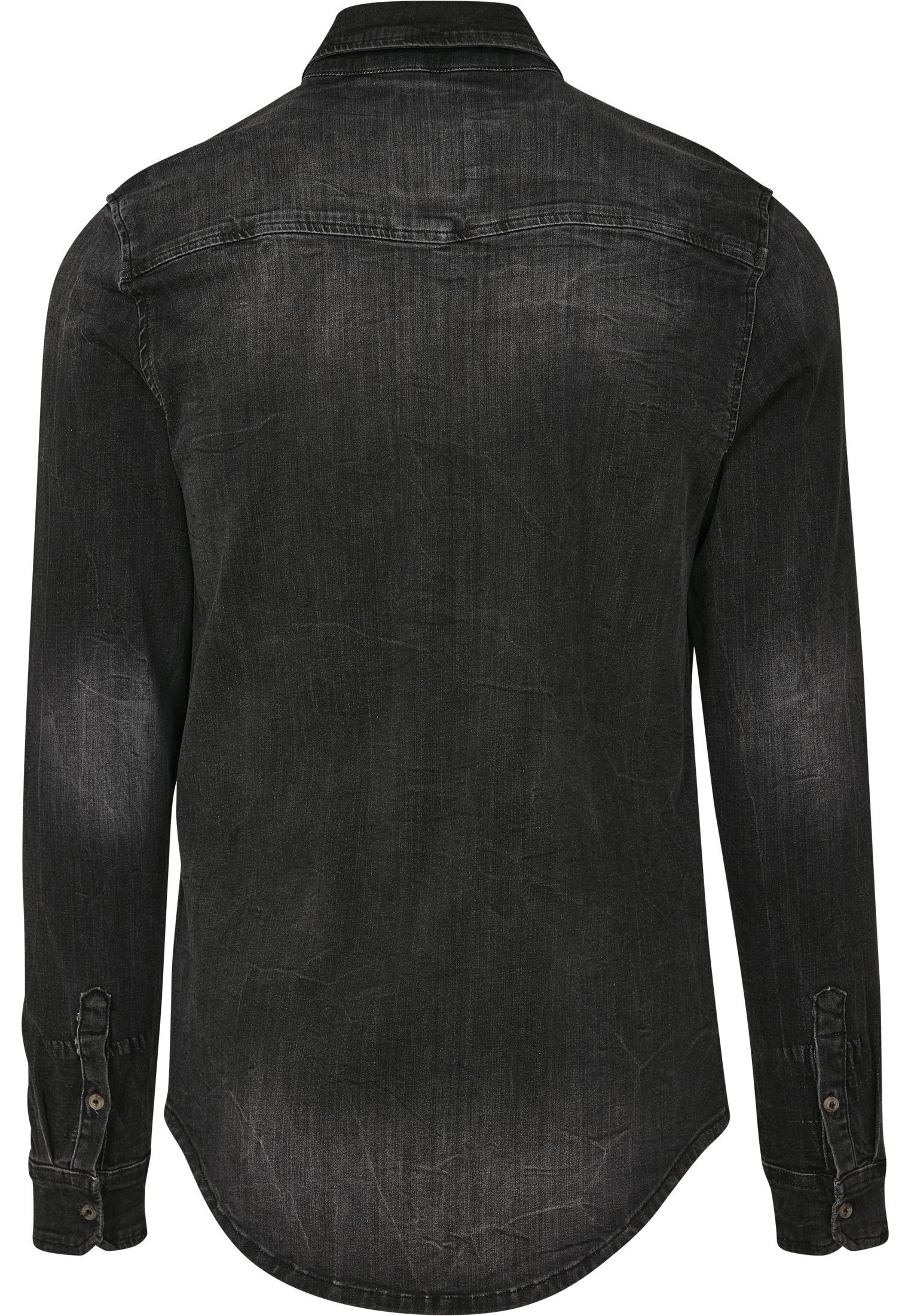 Hemden Riley Denim Shirt in Farbe black