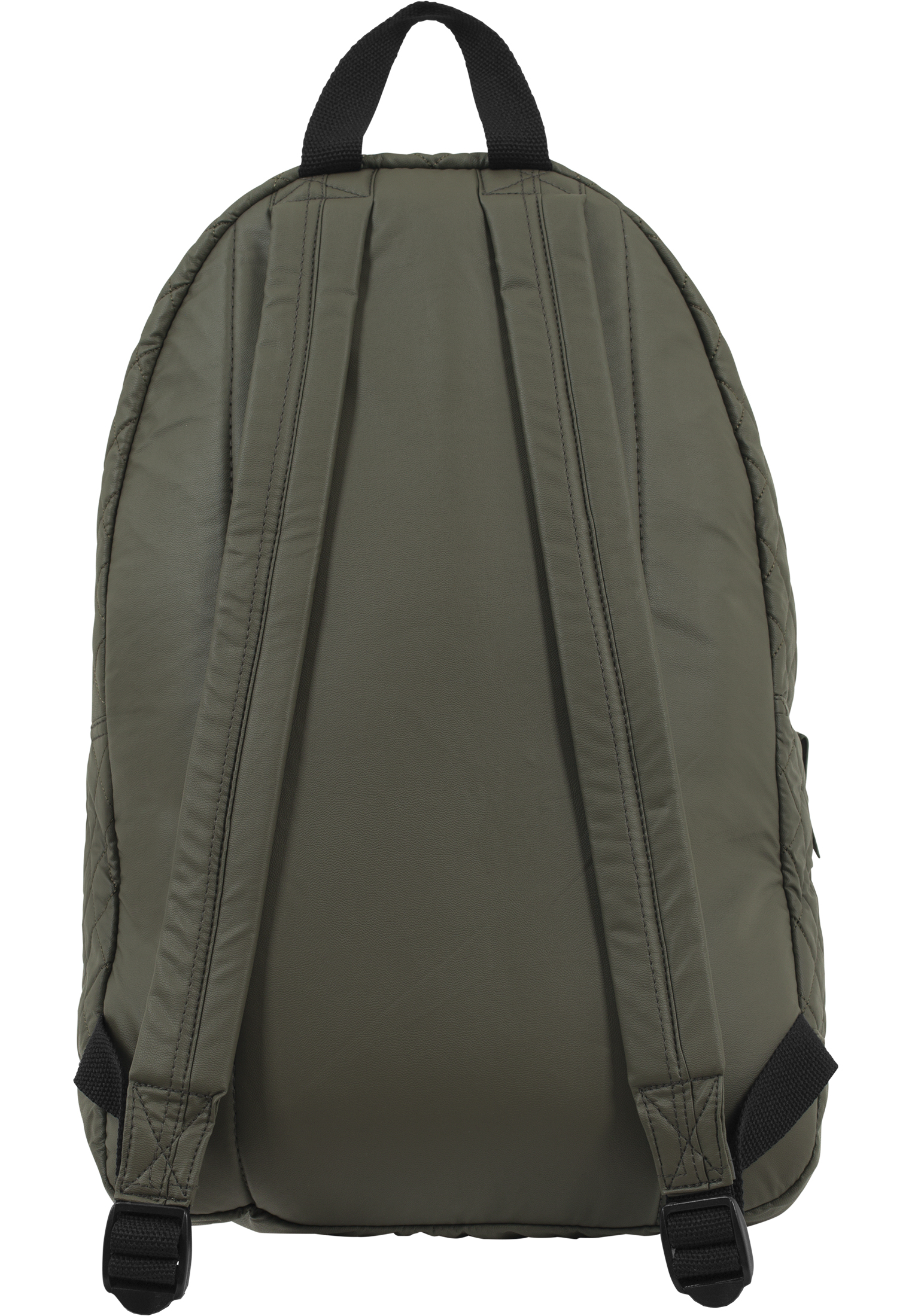 Accessories Diamond Quilt Leather Imitation Backpack in Farbe olive