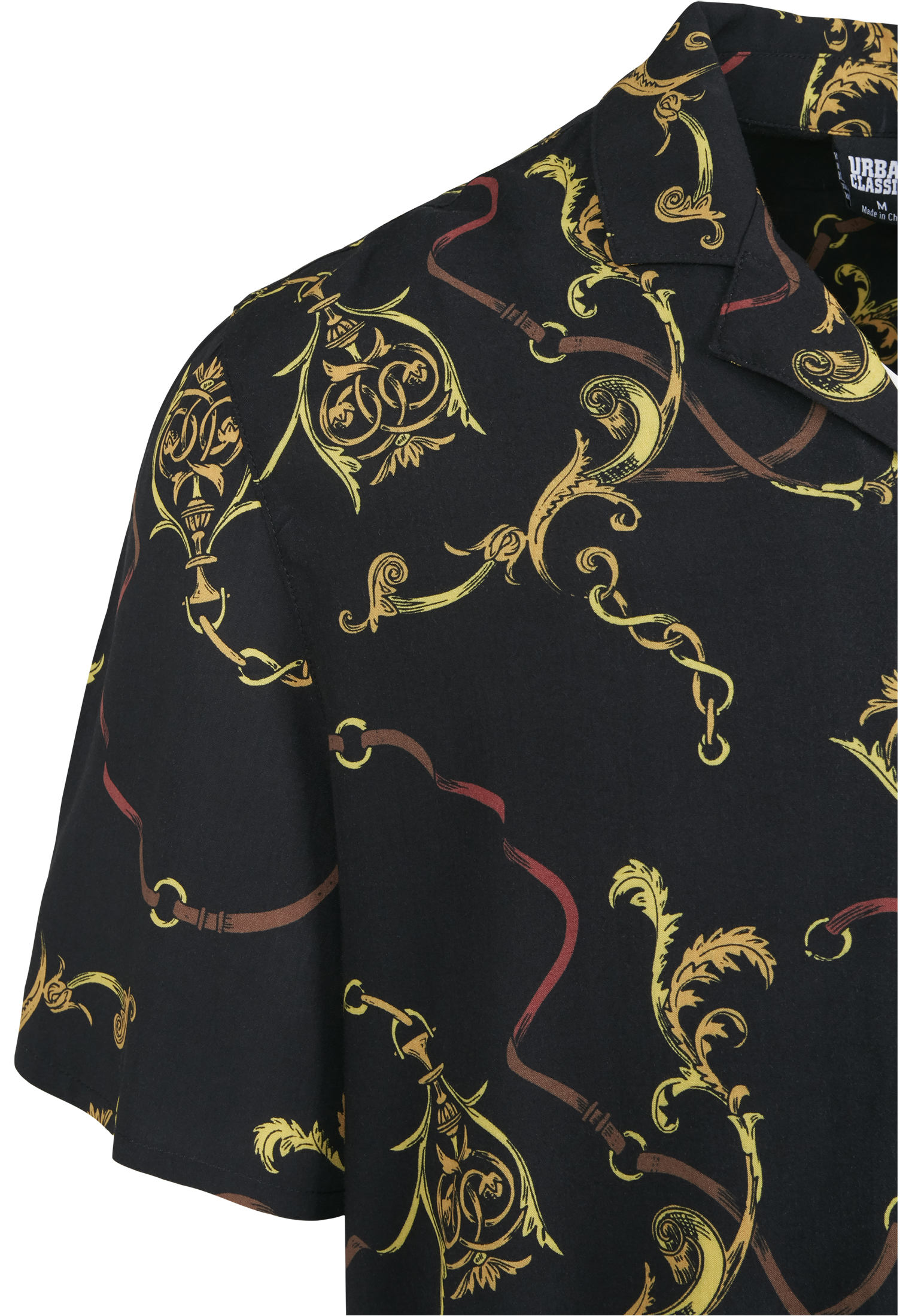 Hemden Viscose Resort Shirt in Farbe luxury black