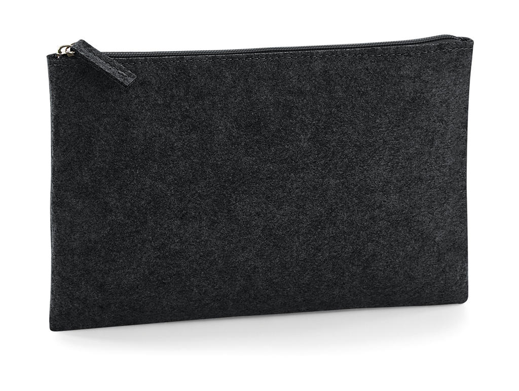  Felt Accessory Pouch in Farbe Charcoal Melange